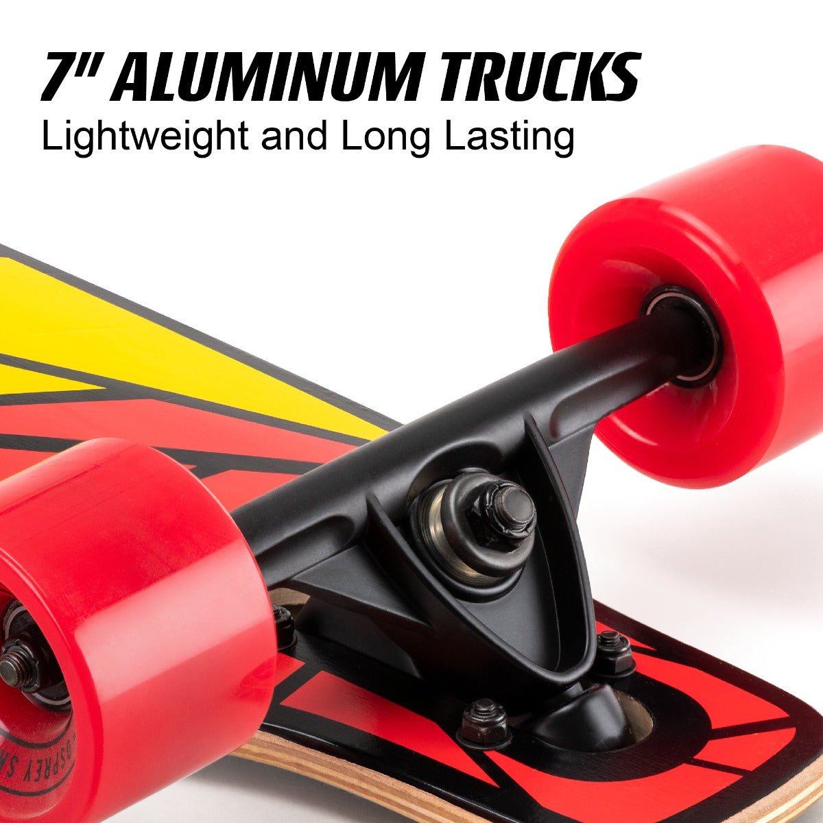 Drop-through twin tip skateboard for teens