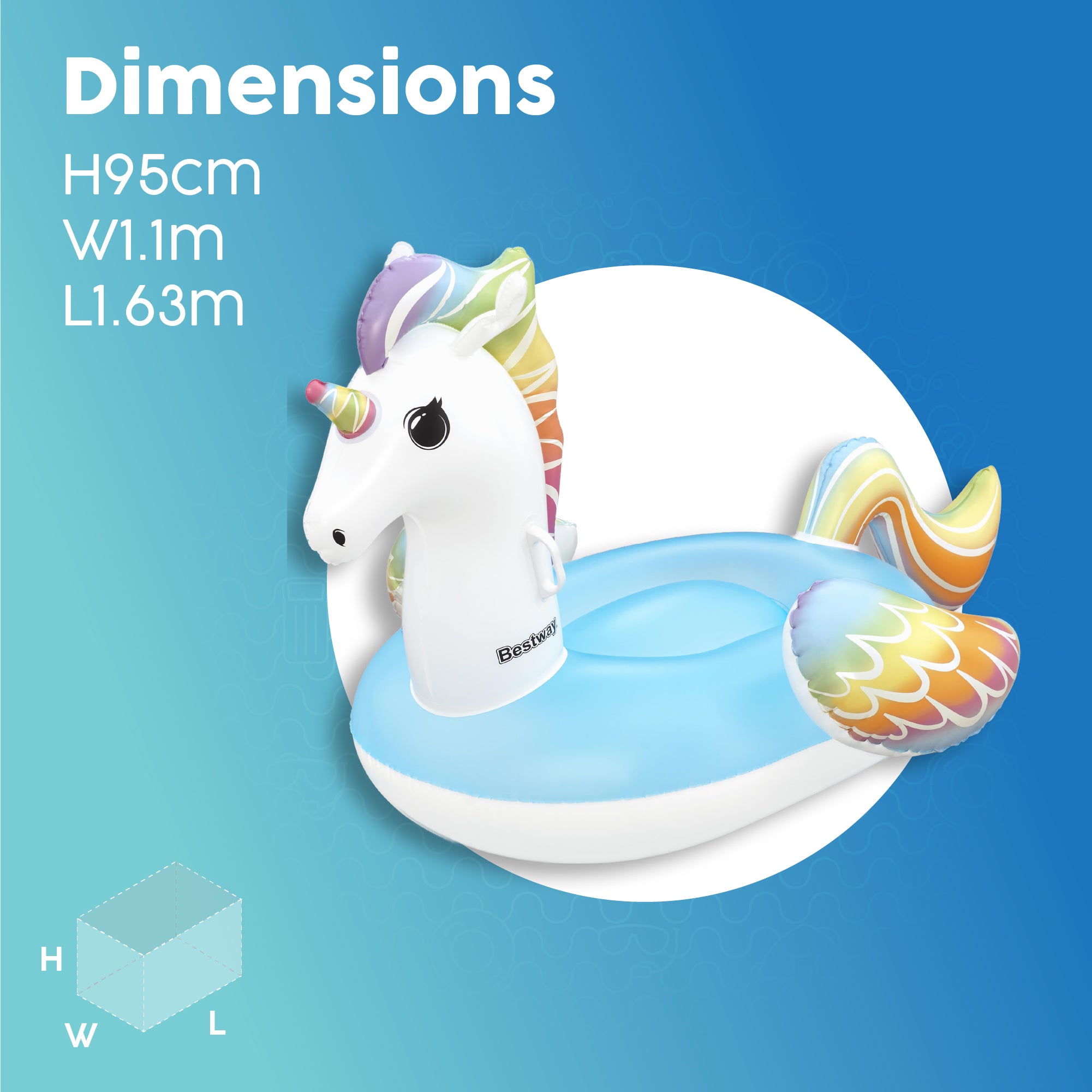 large inflatable unicorn