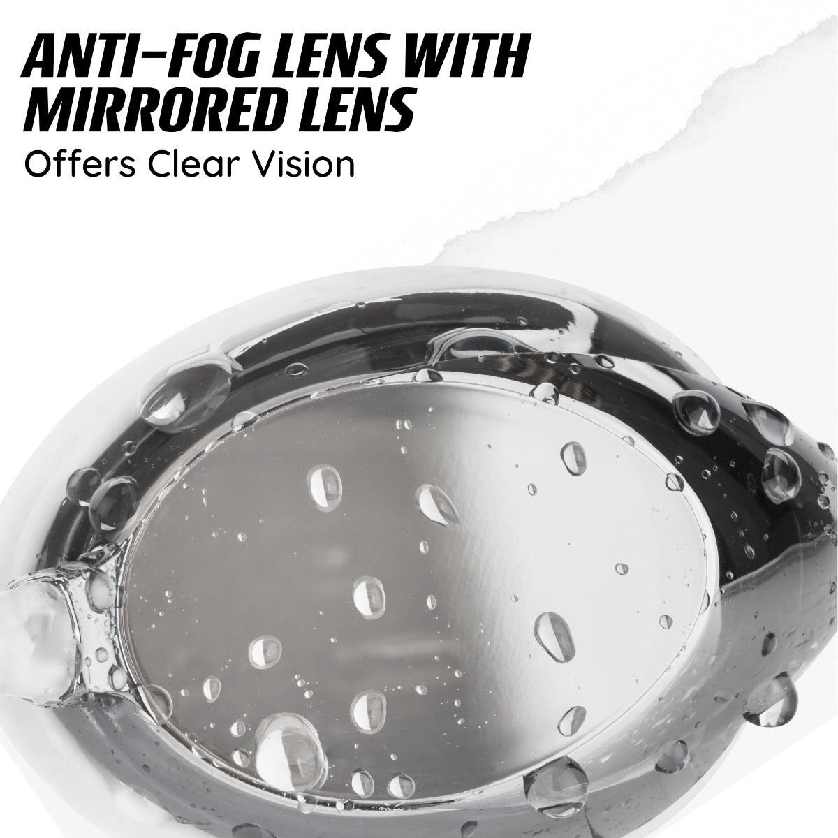 Youth swim goggles with secure fit