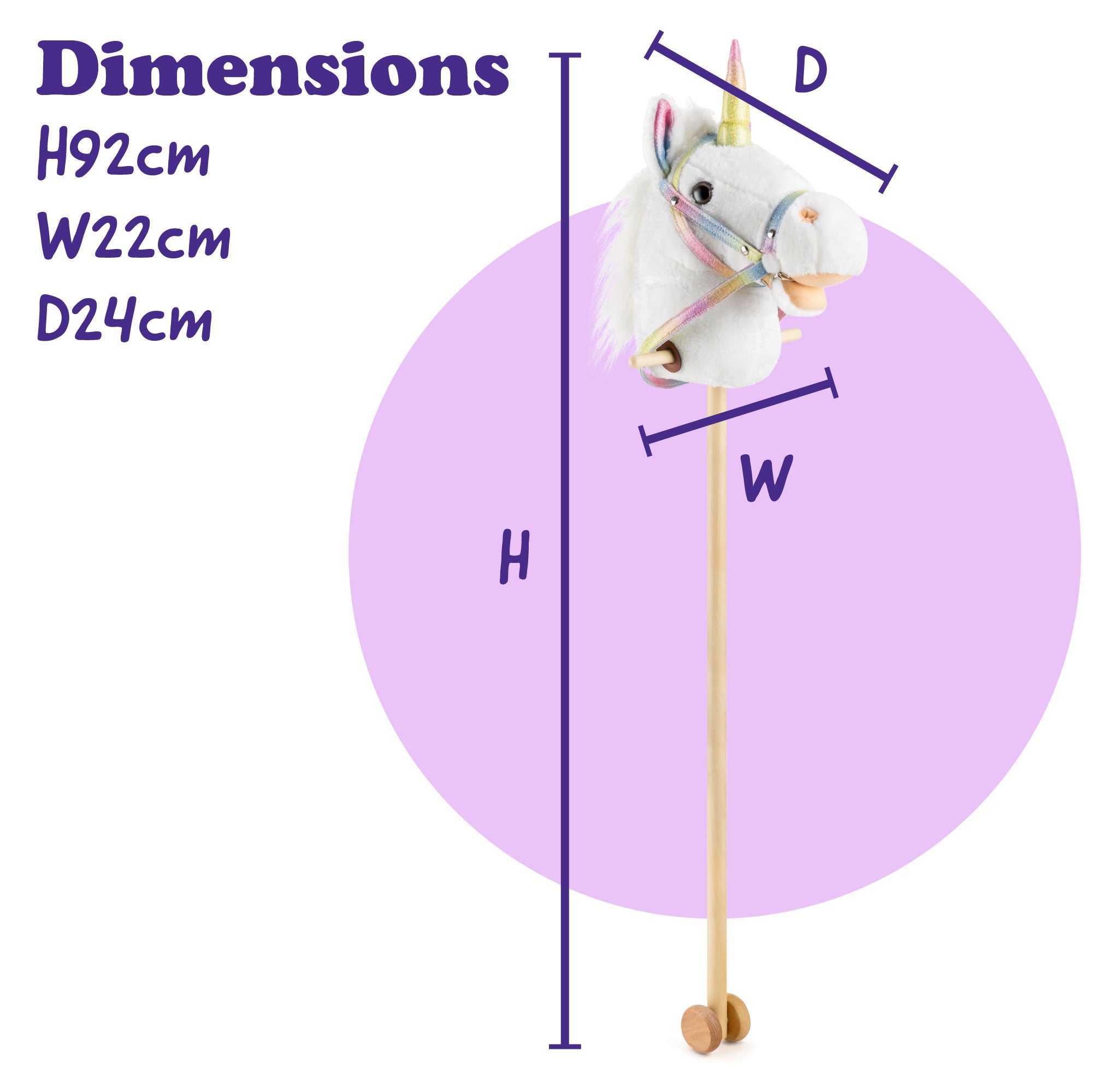 Hobby Horse Unicorn - White