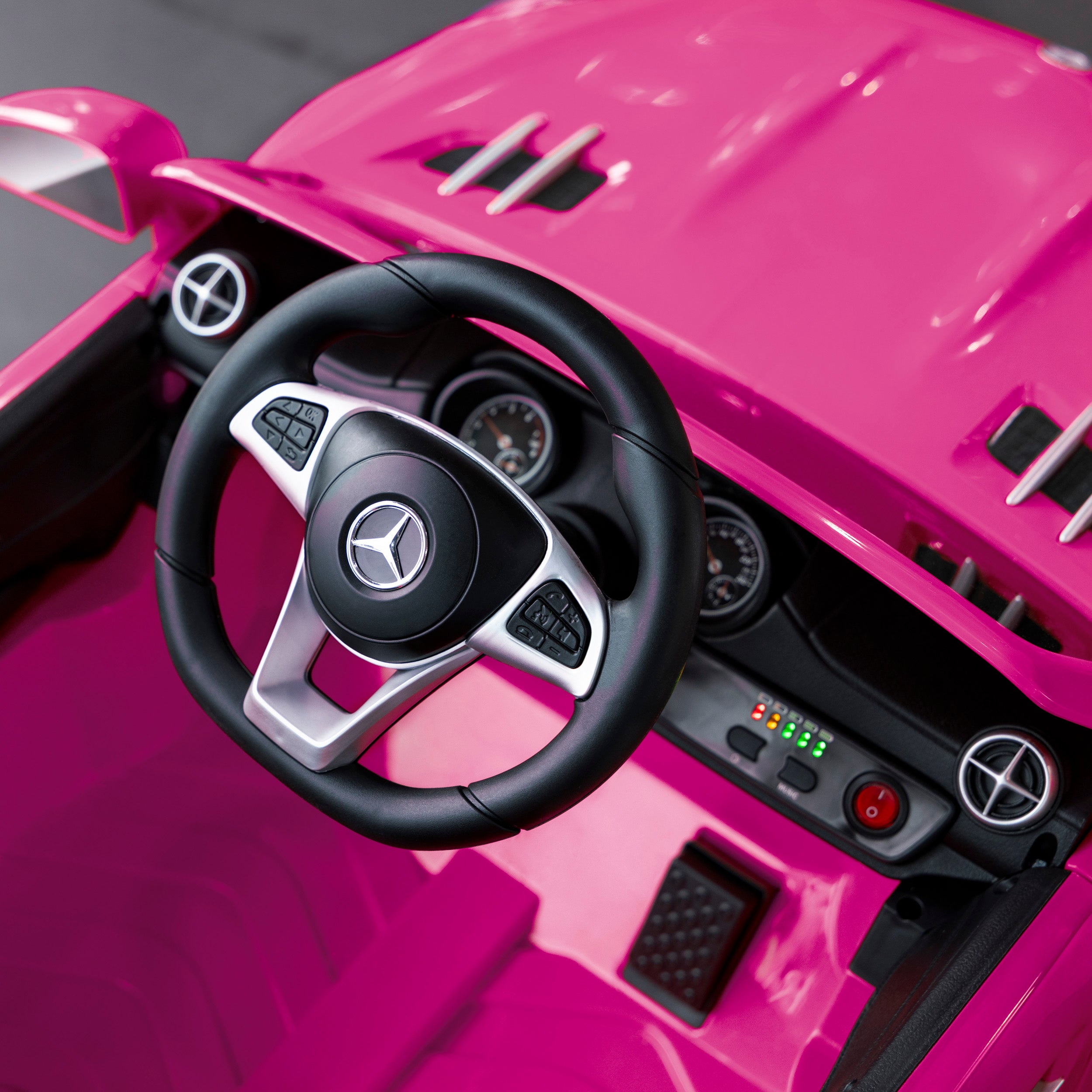 kids mercedes with steering wheel