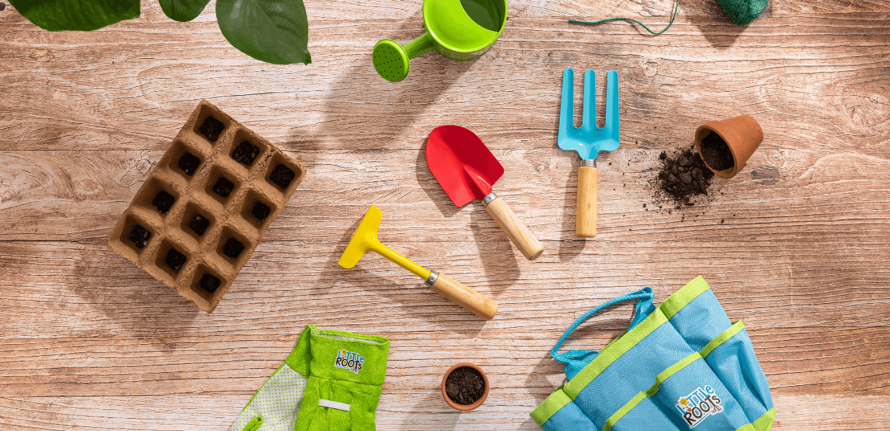 Little Roots gardening set for kids - a fun STEM learning toy that encourages hands-on education.