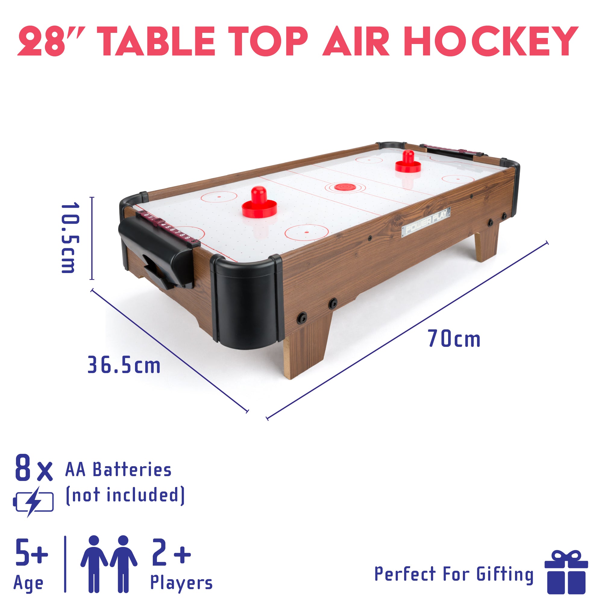2 player air hockey table