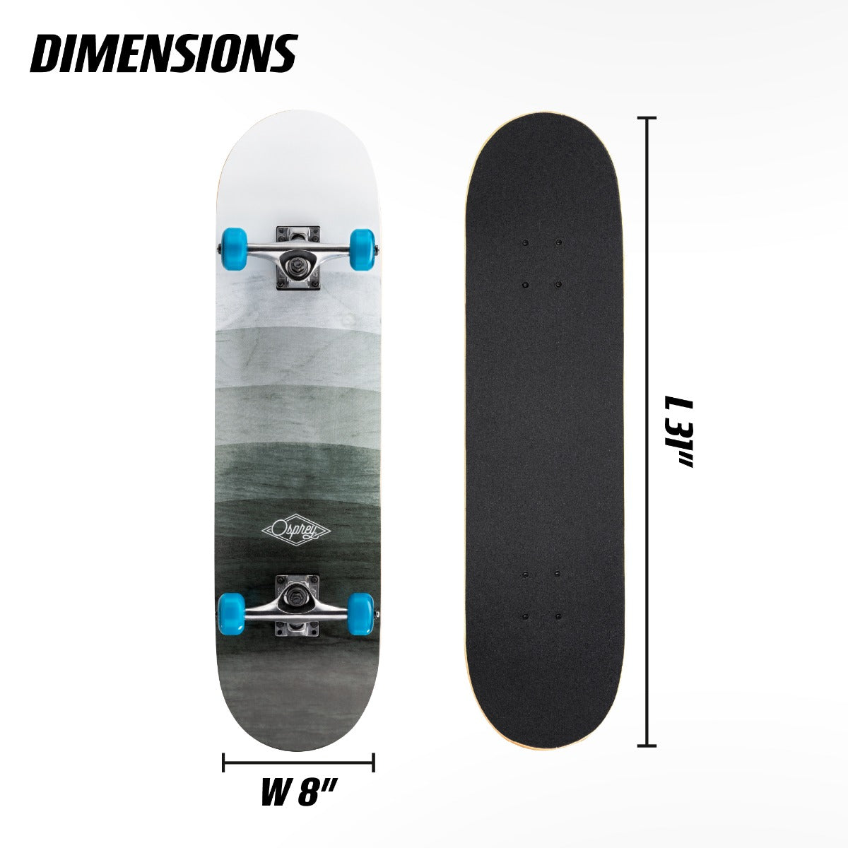 Fade tone kids skateboard by Toyrific
