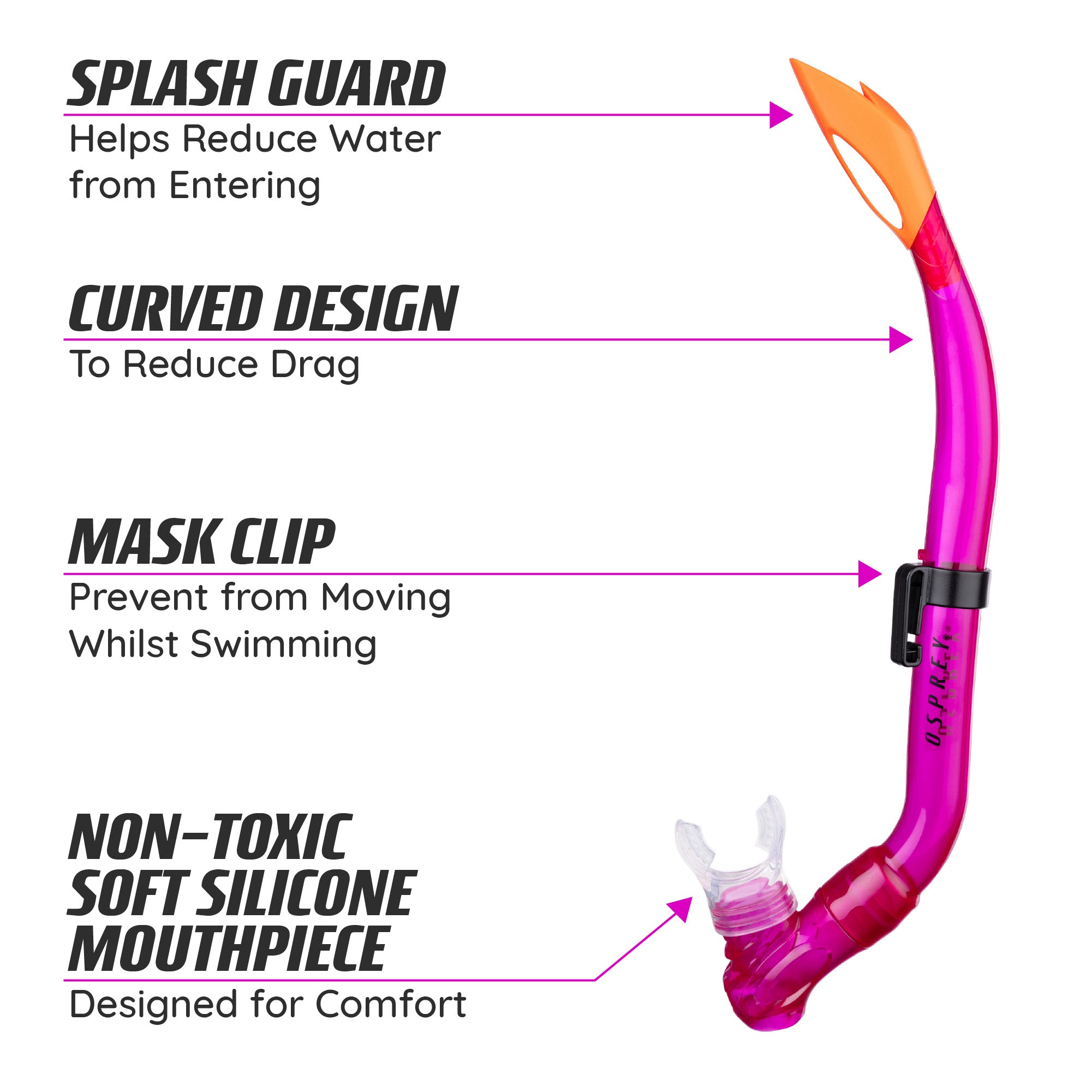 Osprey Junior Snorkel Set - Pink