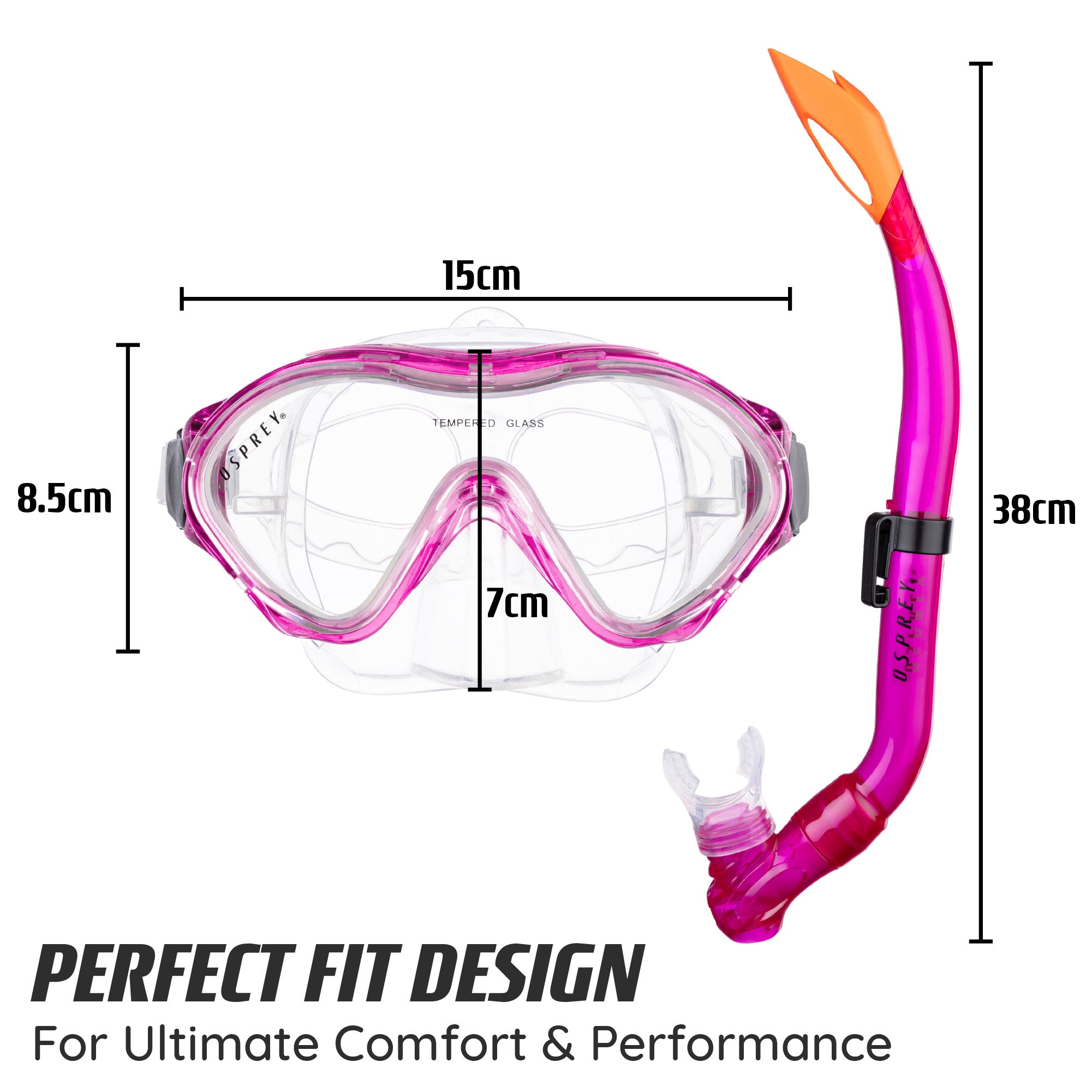 Osprey Junior Snorkel Set - Pink