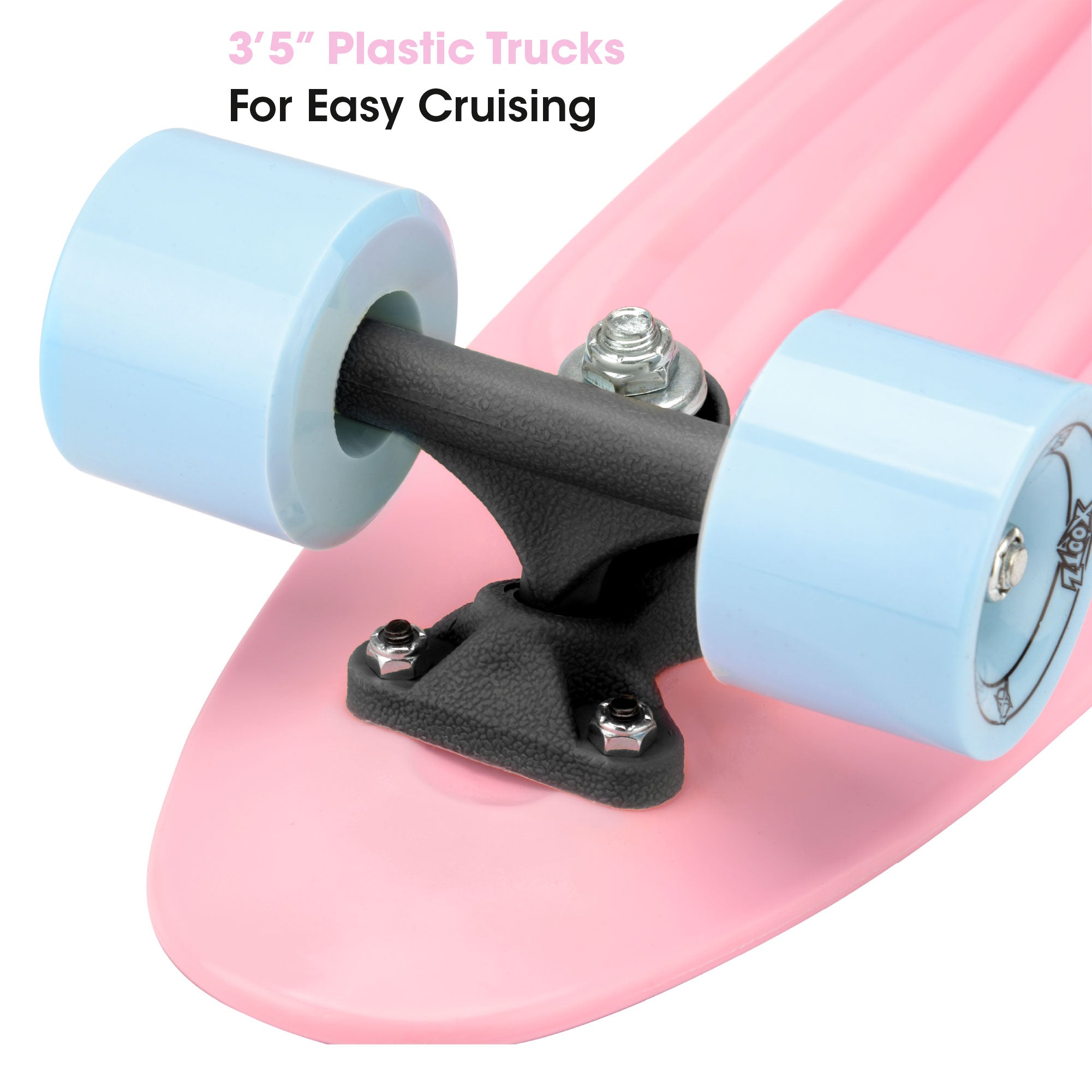 PP Cruiser Skateboard Pink for Kids