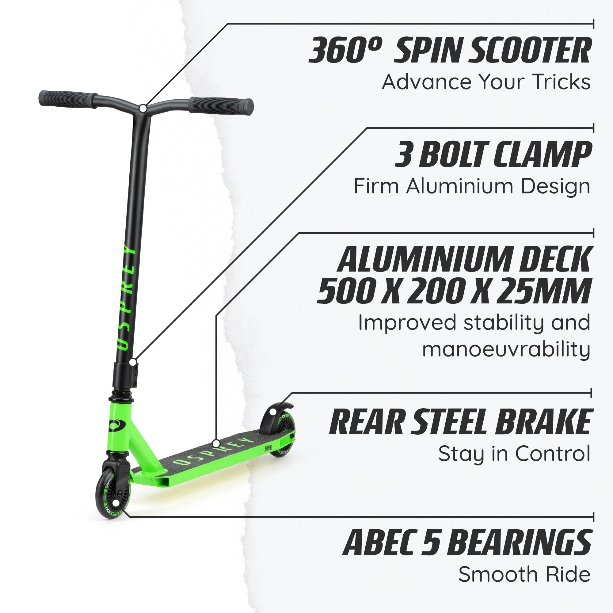 Beginner Stunt Scooters Bomb - Green