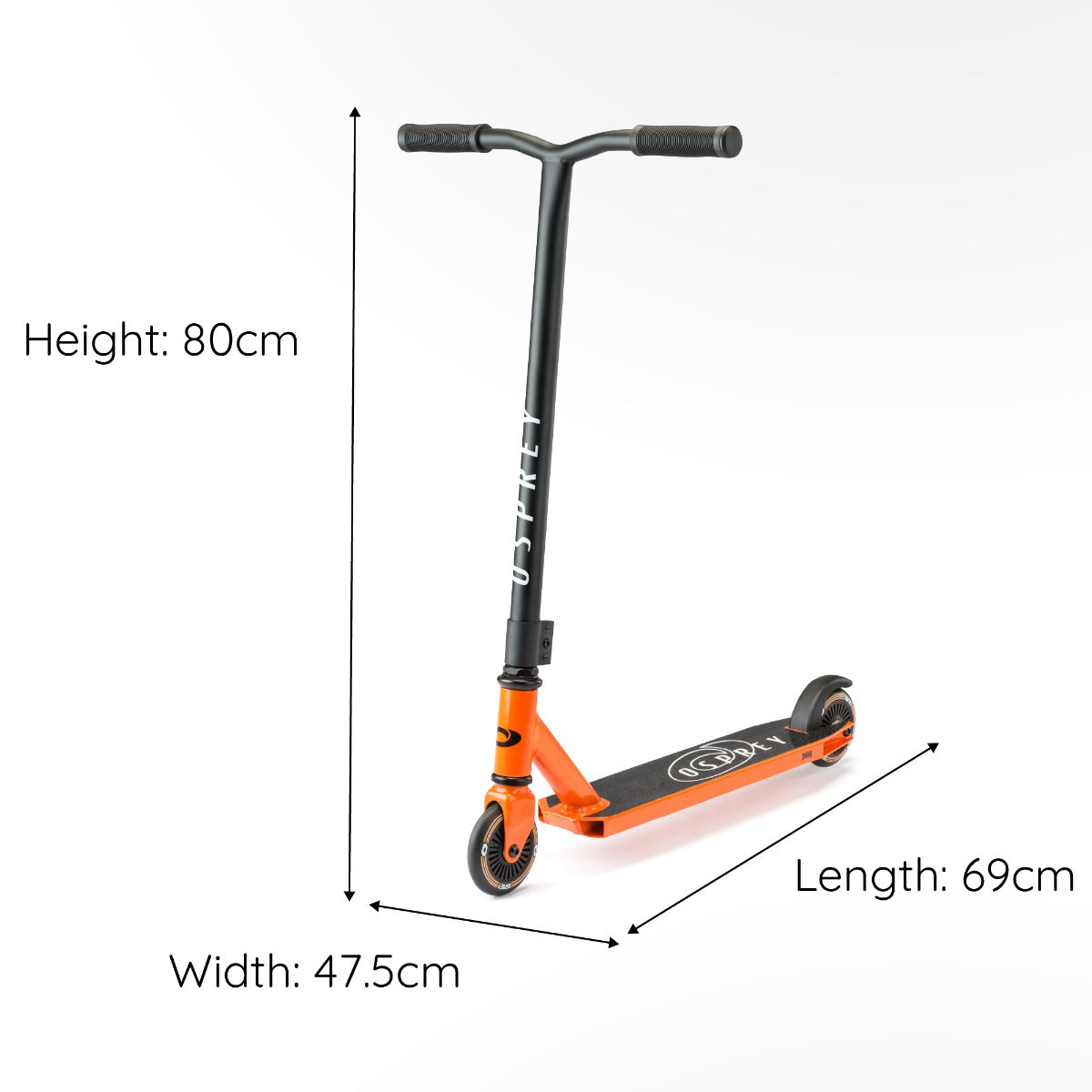 Orange alloy frame scooter