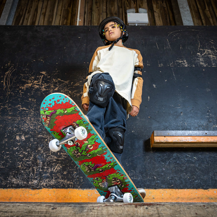 8" x 31" Complete Double Kick Skateboard - Slime