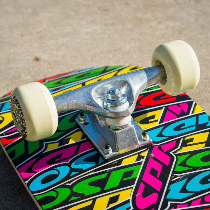 8" x 31" Complete Double Kick Skateboard - Stickers