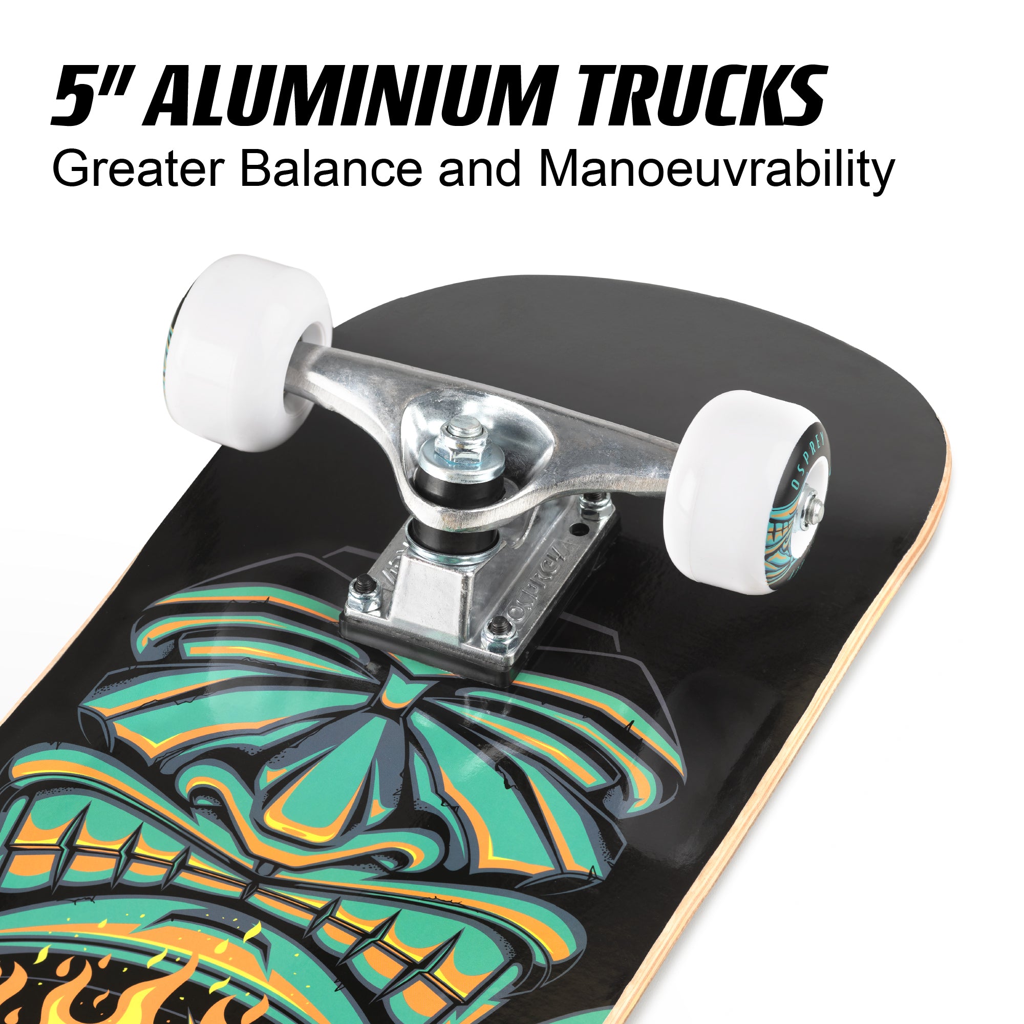 8" x 31" Complete Double Kick Skateboard - Savages