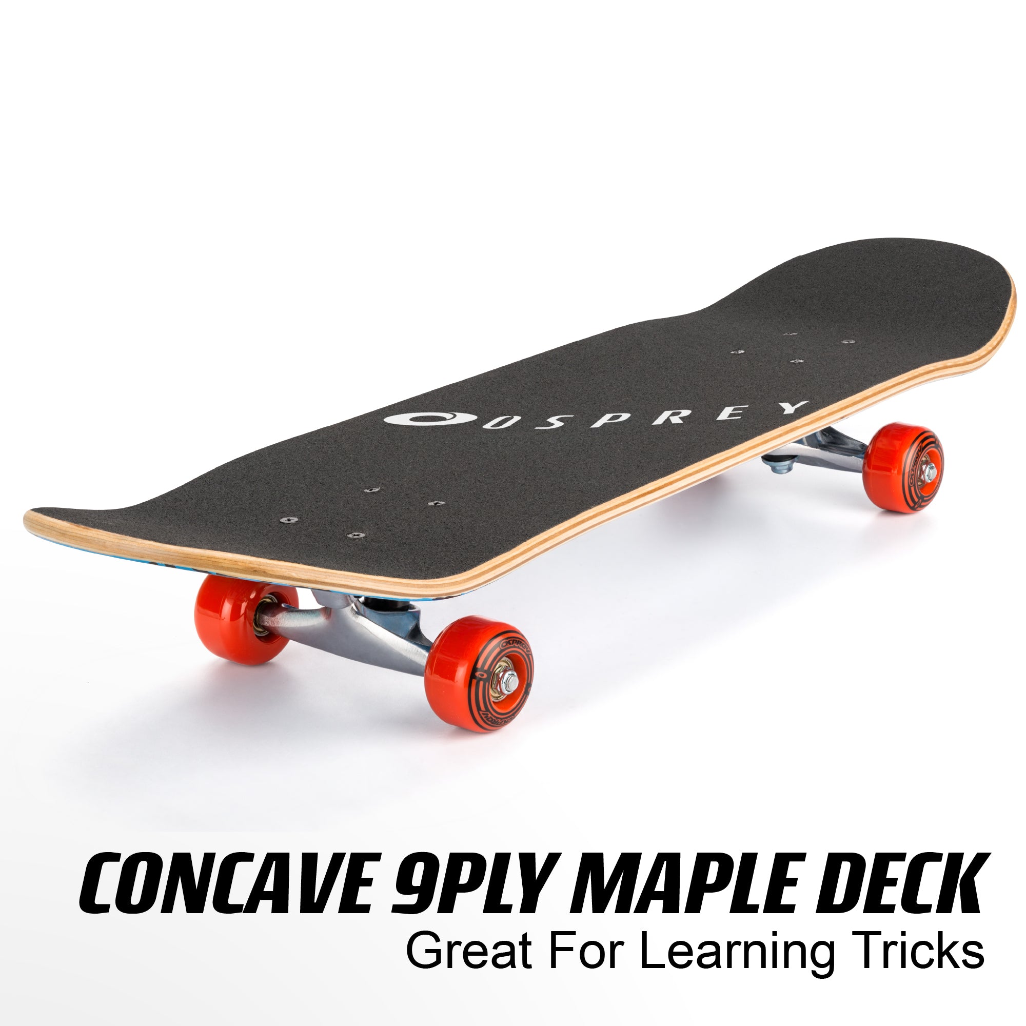 8" x 31" Complete Double Kick Skateboard - Repeat