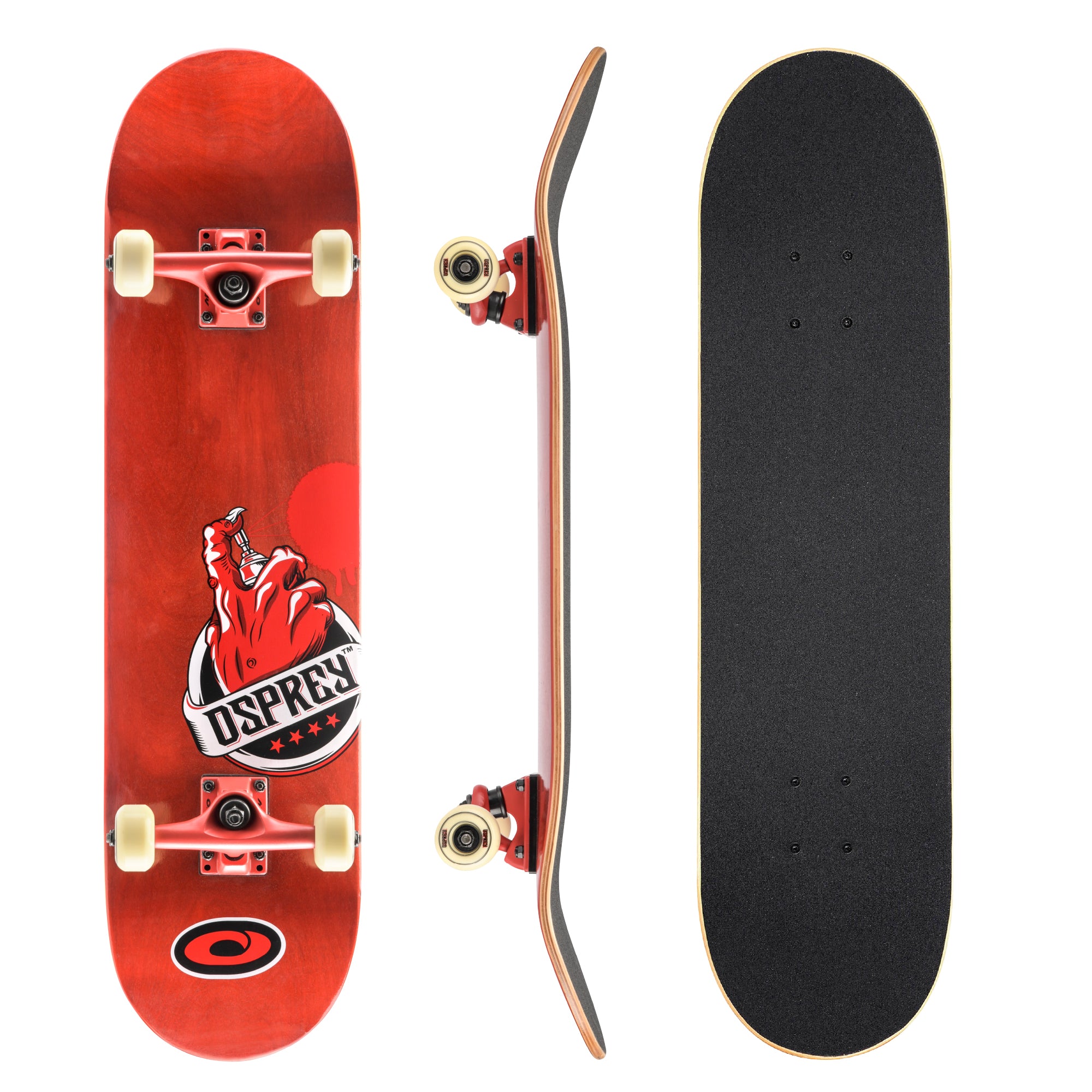 8" x 31" Complete Double Kick Skateboard - Envy