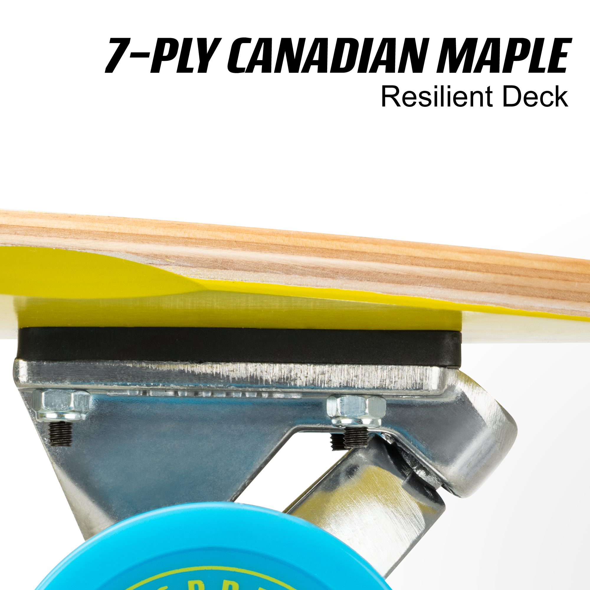 40" Pintail Longboard Skateboard - Stripe