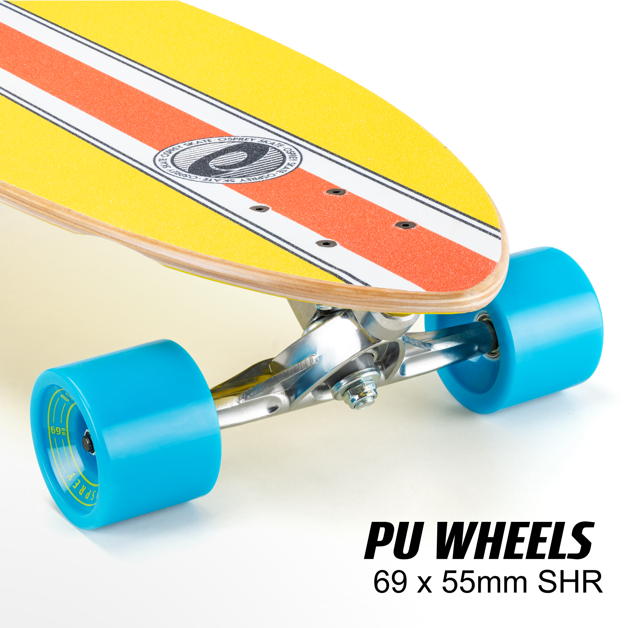 40" Pintail Longboard Skateboard - Stripe