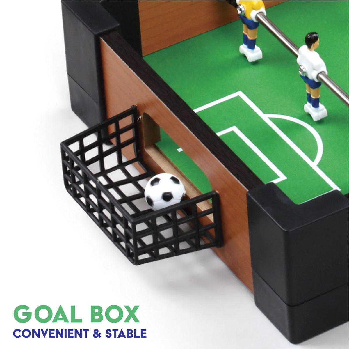 16" Table Football Game - Dark Brown