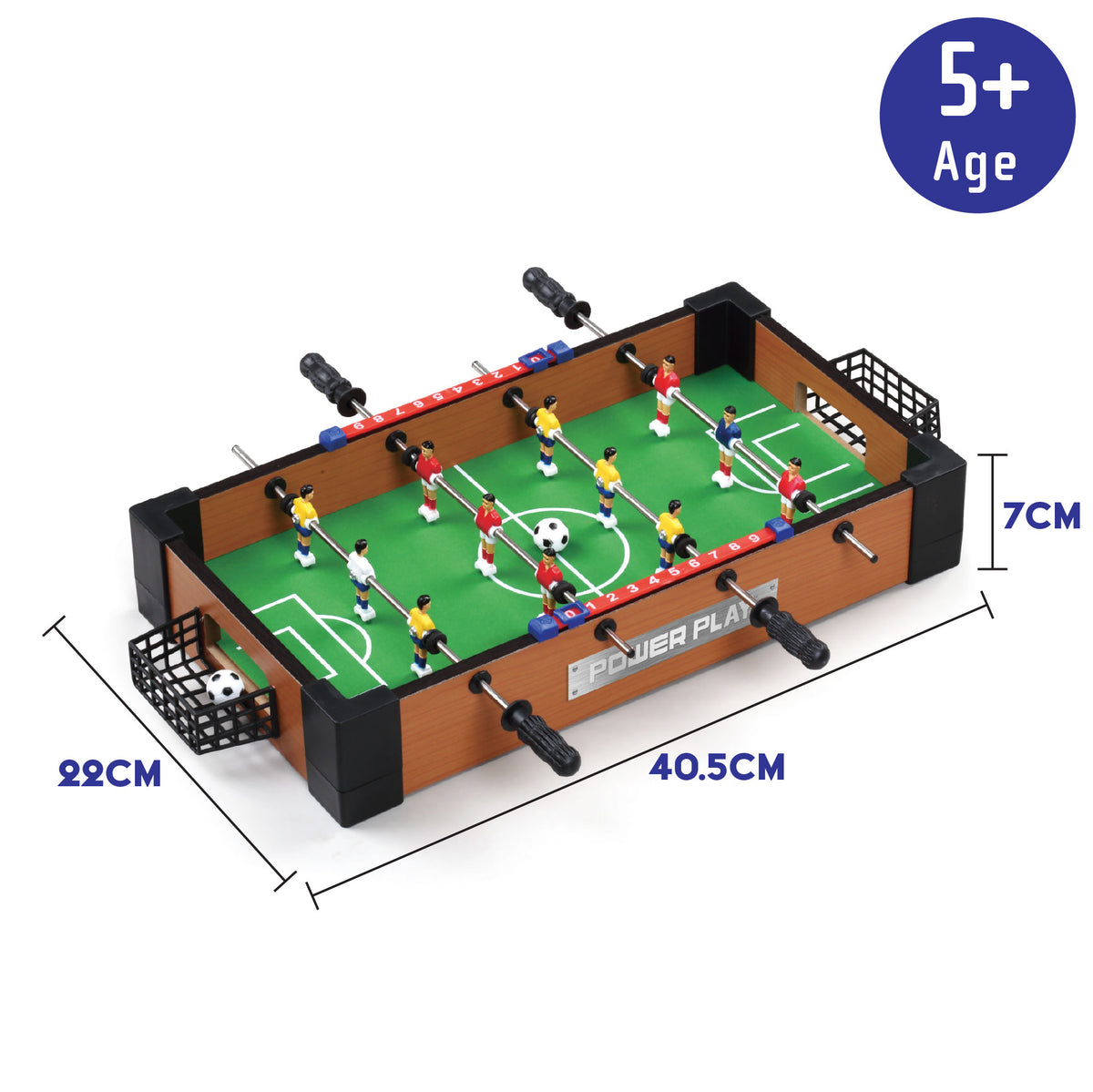 16" Table Football Game - Dark Brown