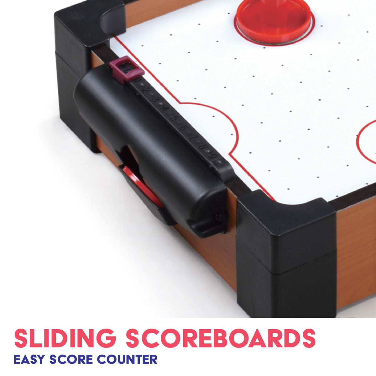 16" Air Hockey Table Game - Light Brown