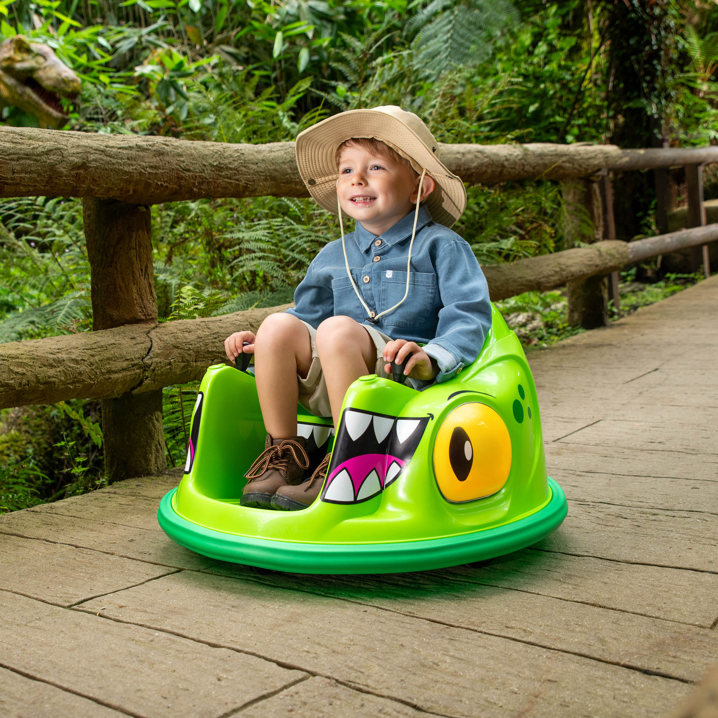 Xootz Electric Dinosaur Bumper Car Ride-On