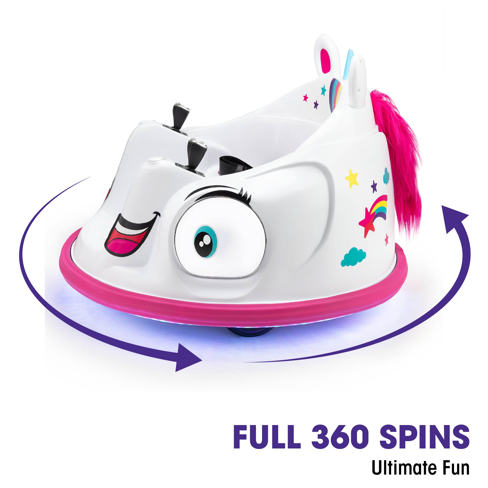 Electric Unicorn Bumper Car Ride-On