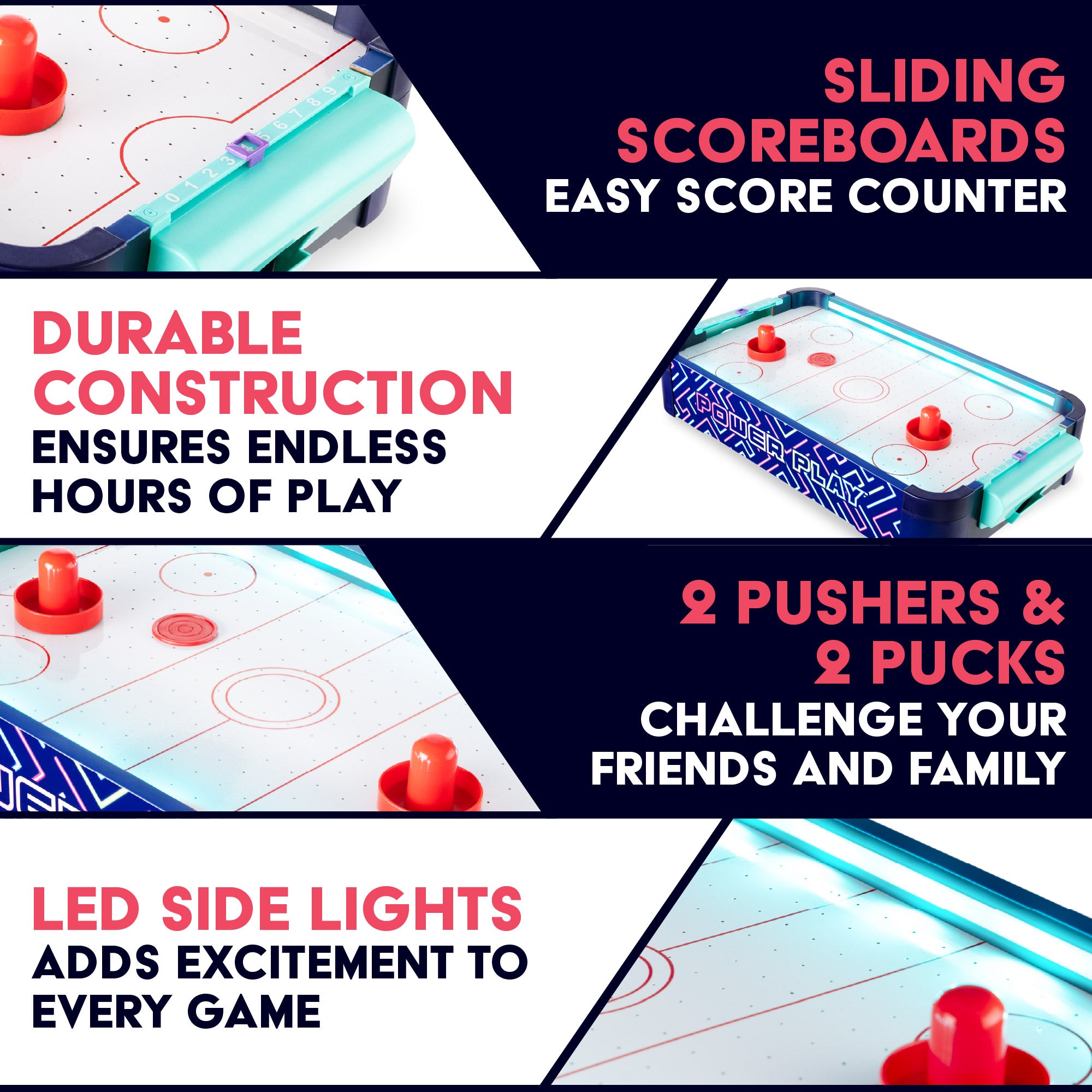 LED Air Hockey Games Table 