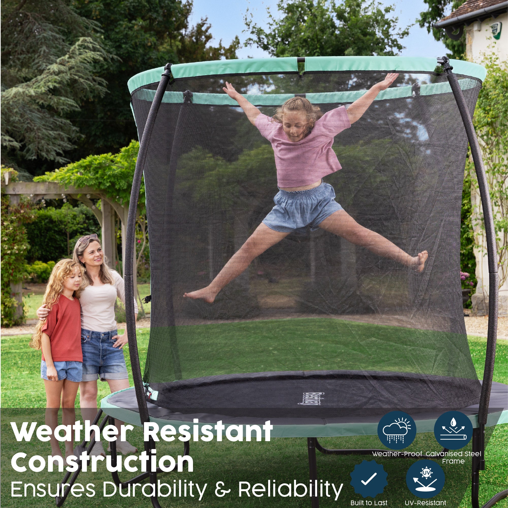 8ft outdoor trampoline for kids