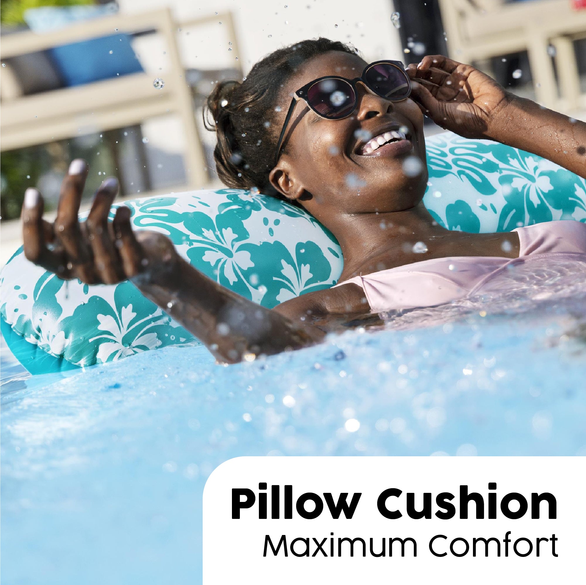 water hammock with pillow cushion