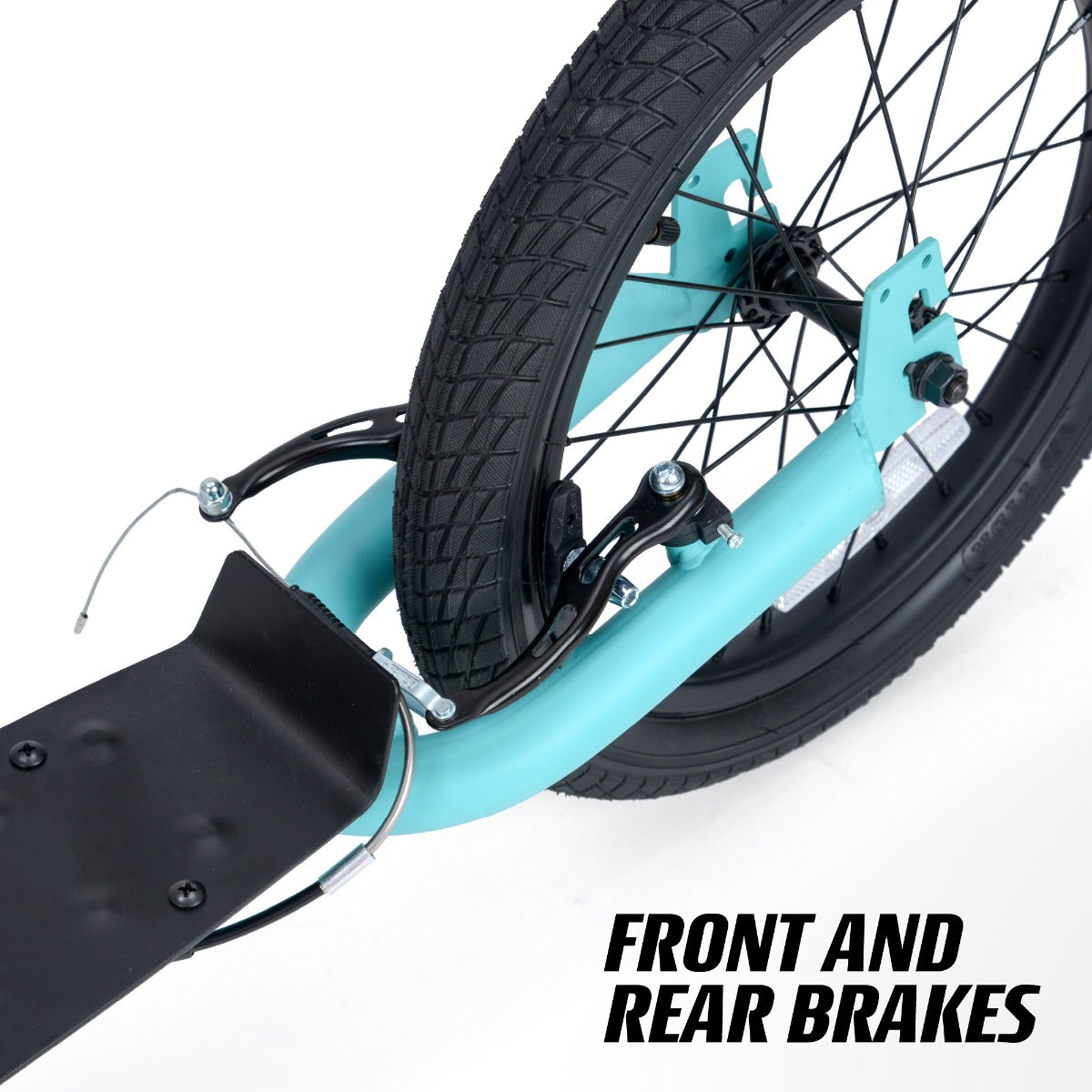 Blue freestyle scooter for street and park