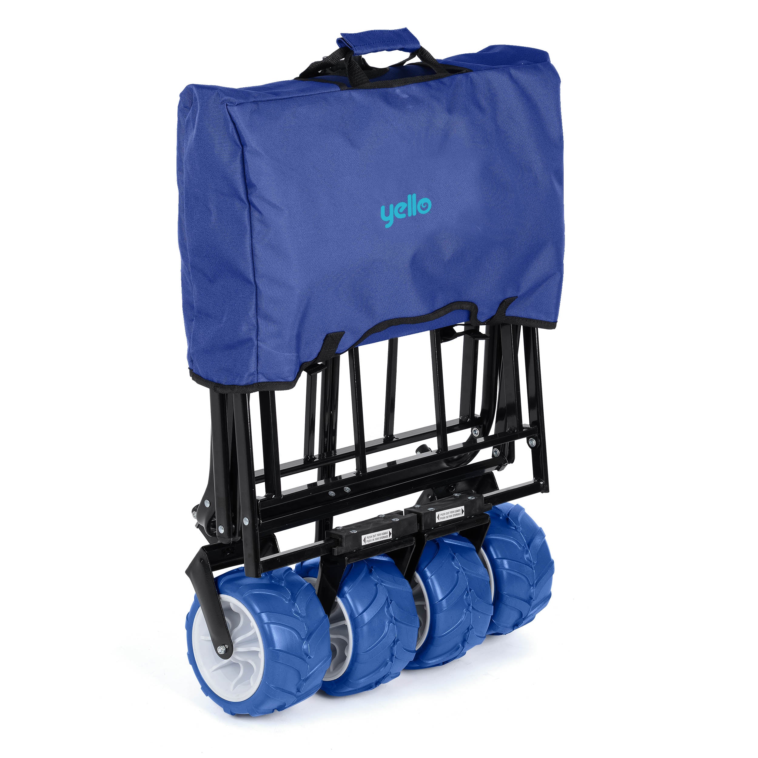 collapsible trolley on wheels