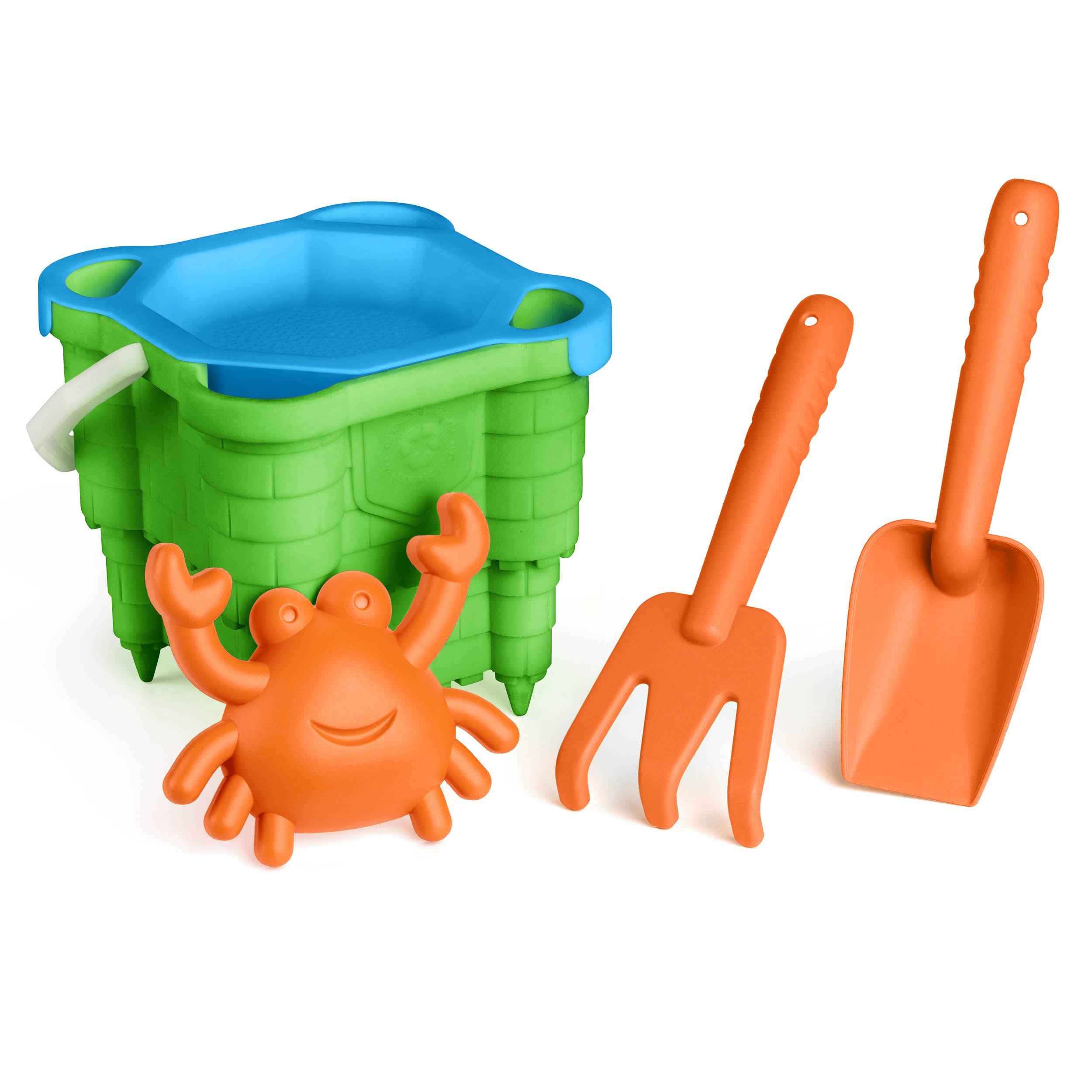 crab sand castle bucket