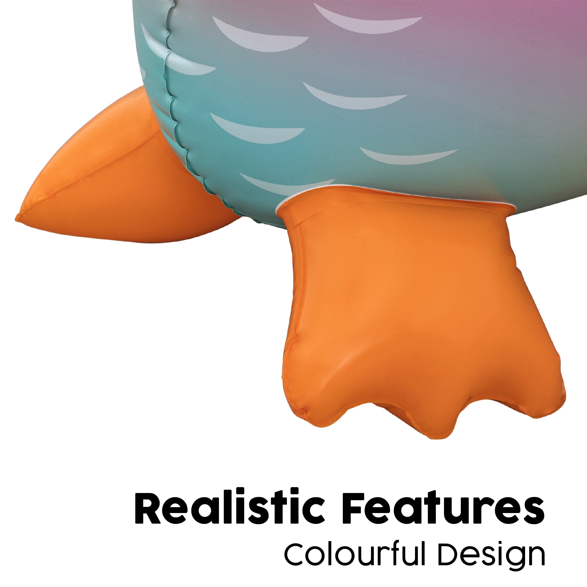inflatable floatie for kids with realistic features