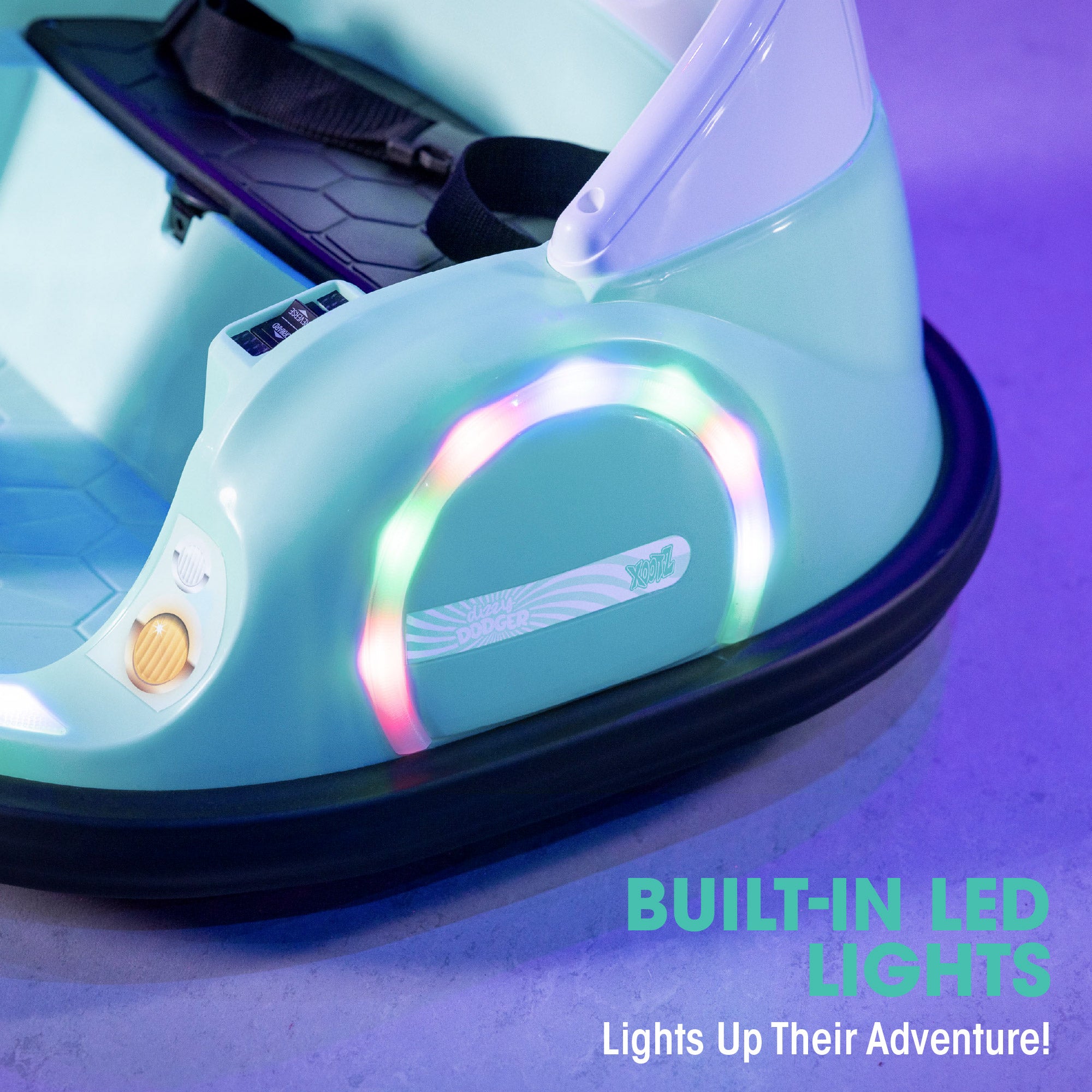 electric bumper car for kids with  built in lights 