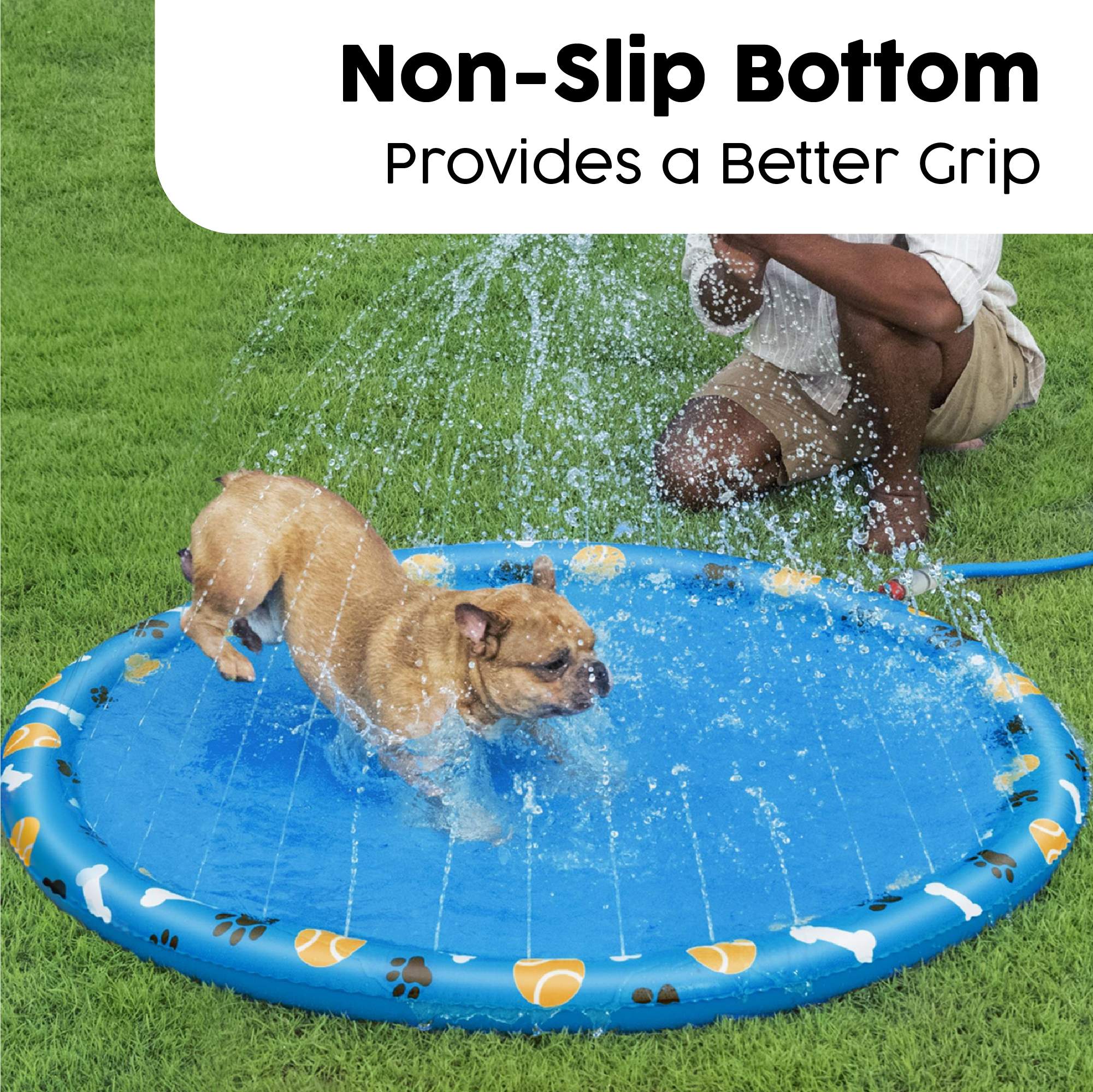 dog paddling pool with sprinklers