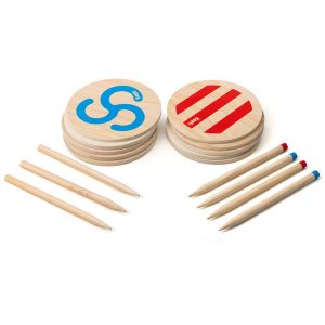 wooden disc for outdoor game play