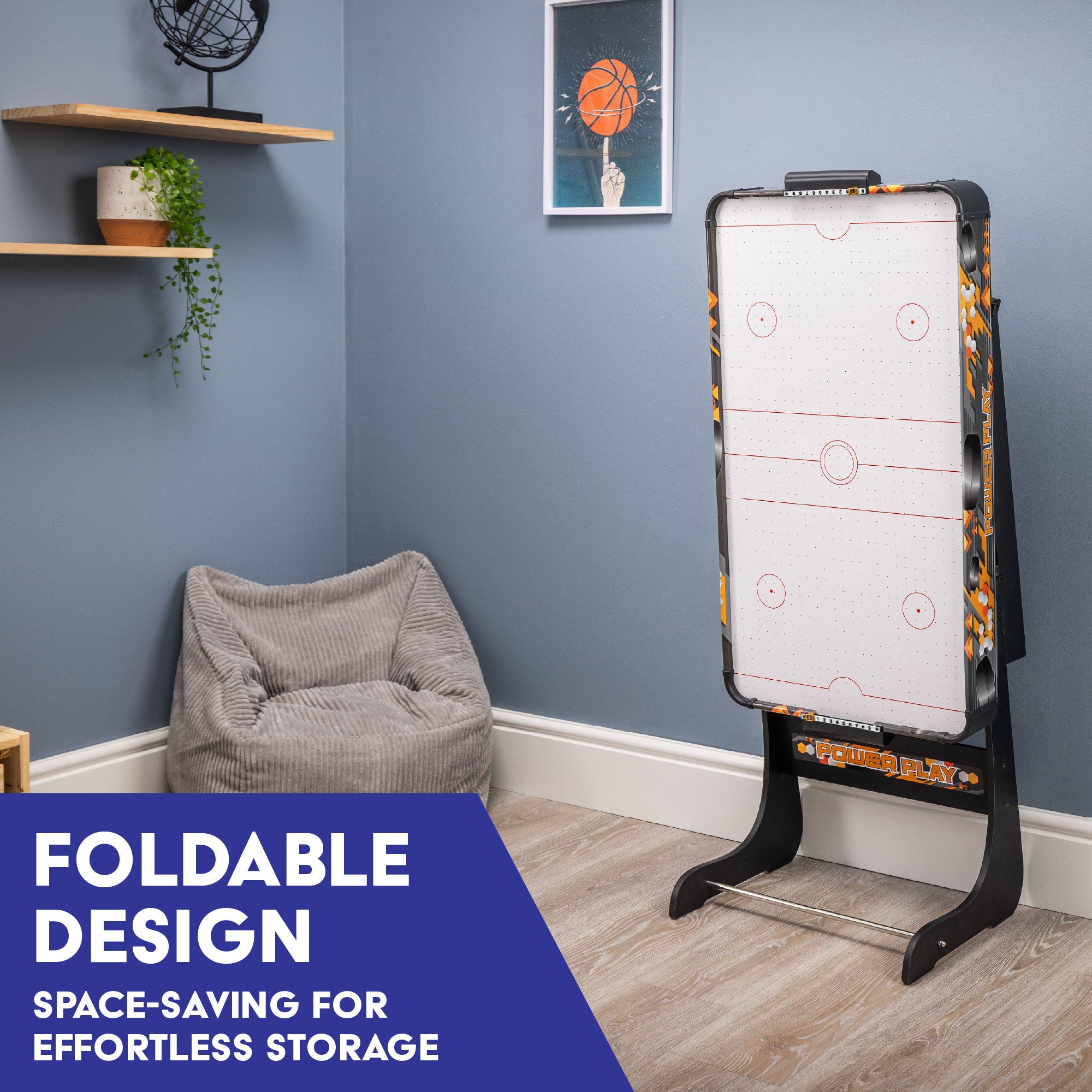 fold up air hockey table