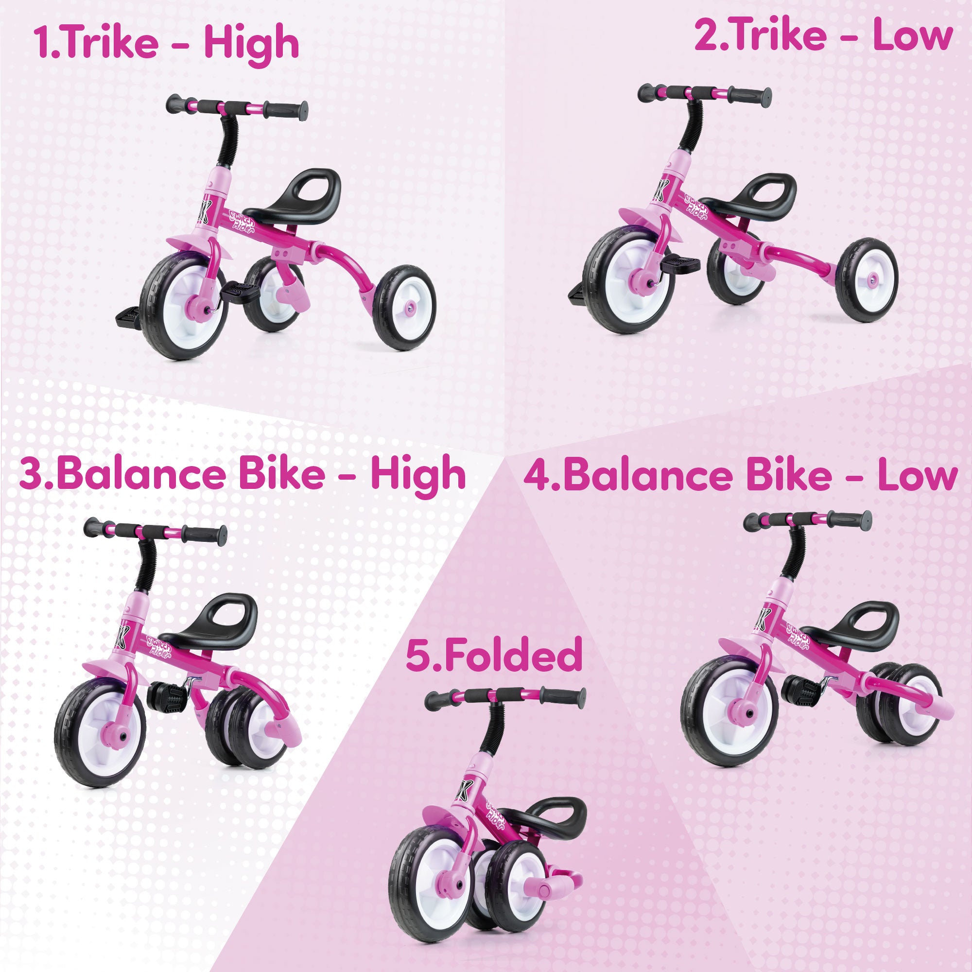 folded balance bike 