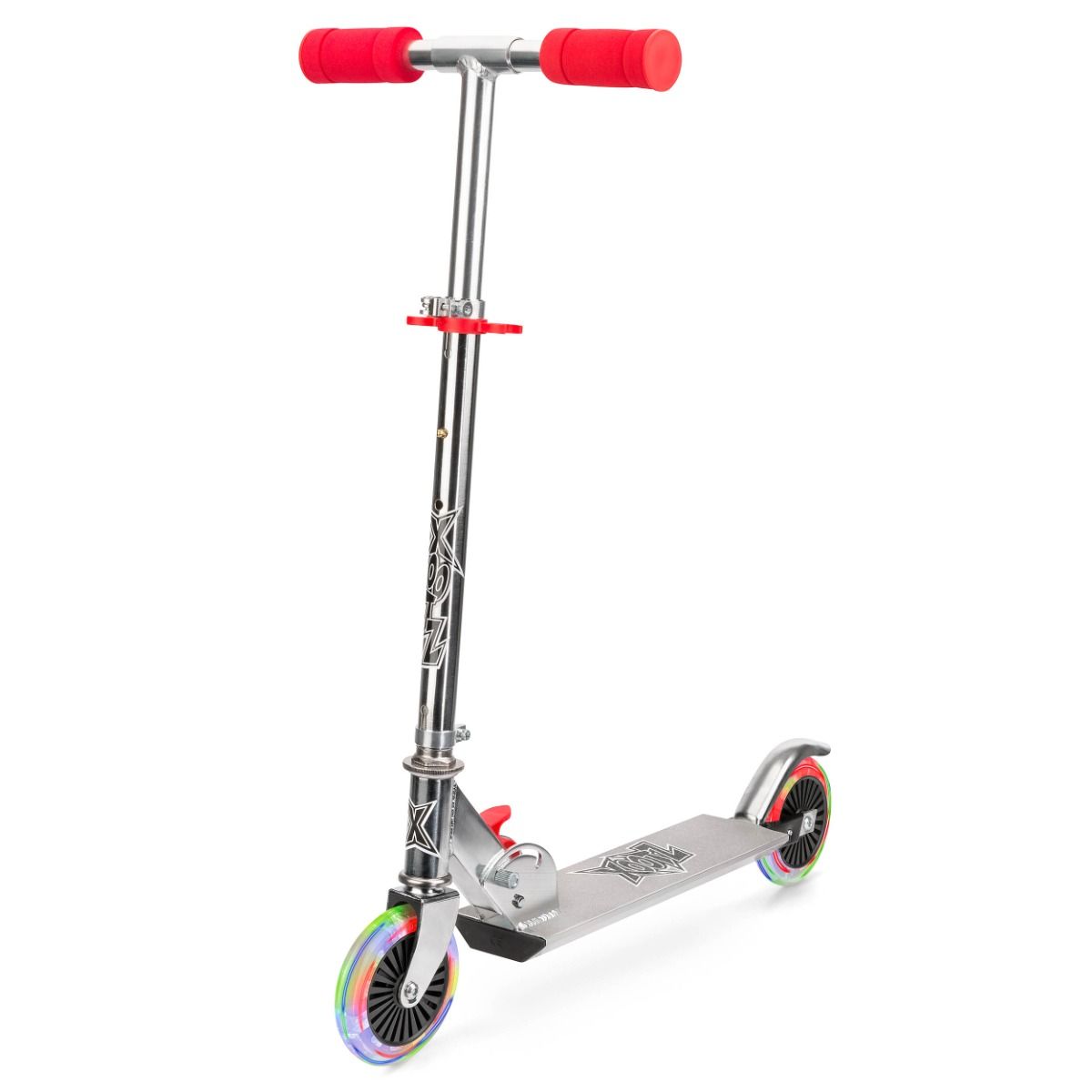 Light Up LED Folding Scooter - Red