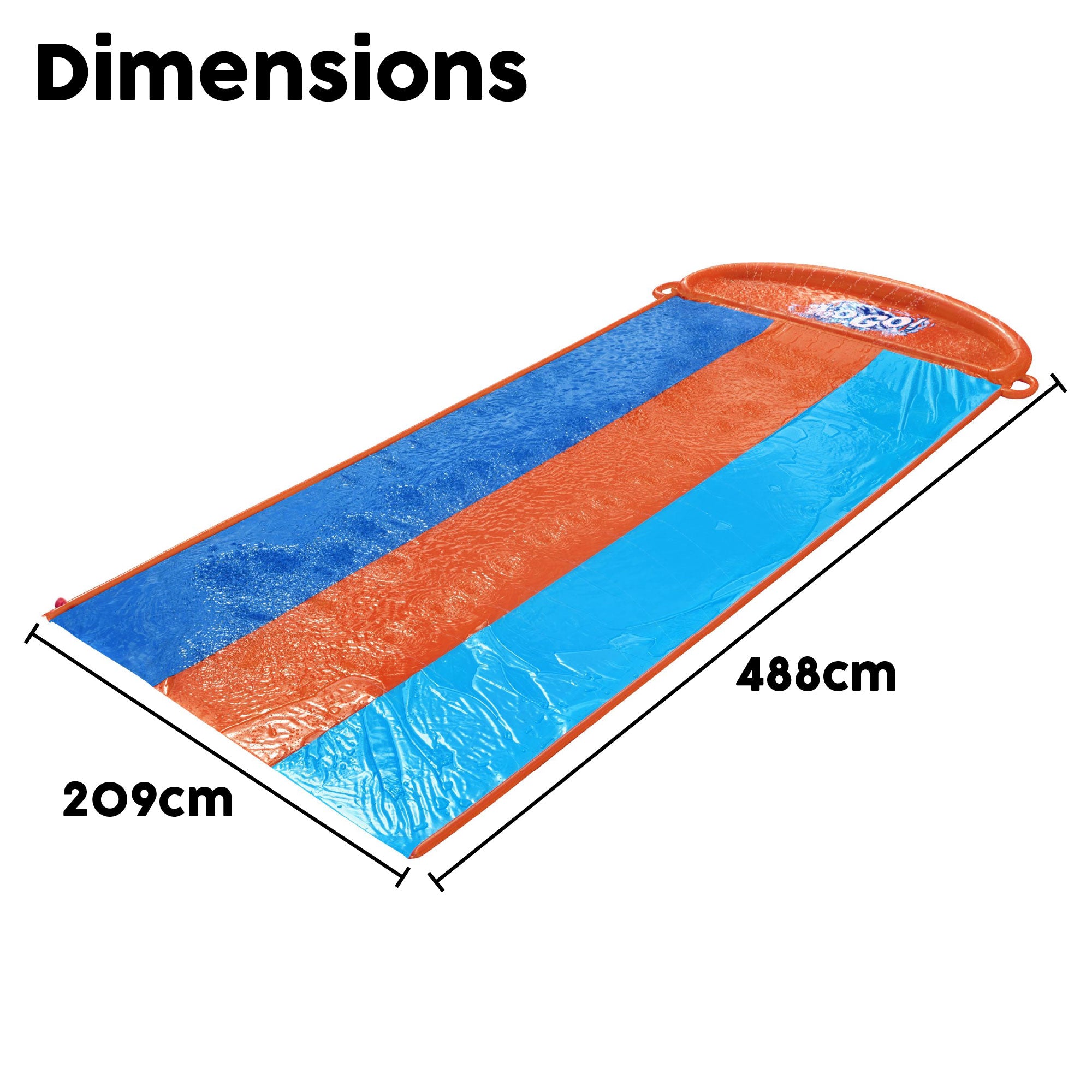 garden triple wet slide 