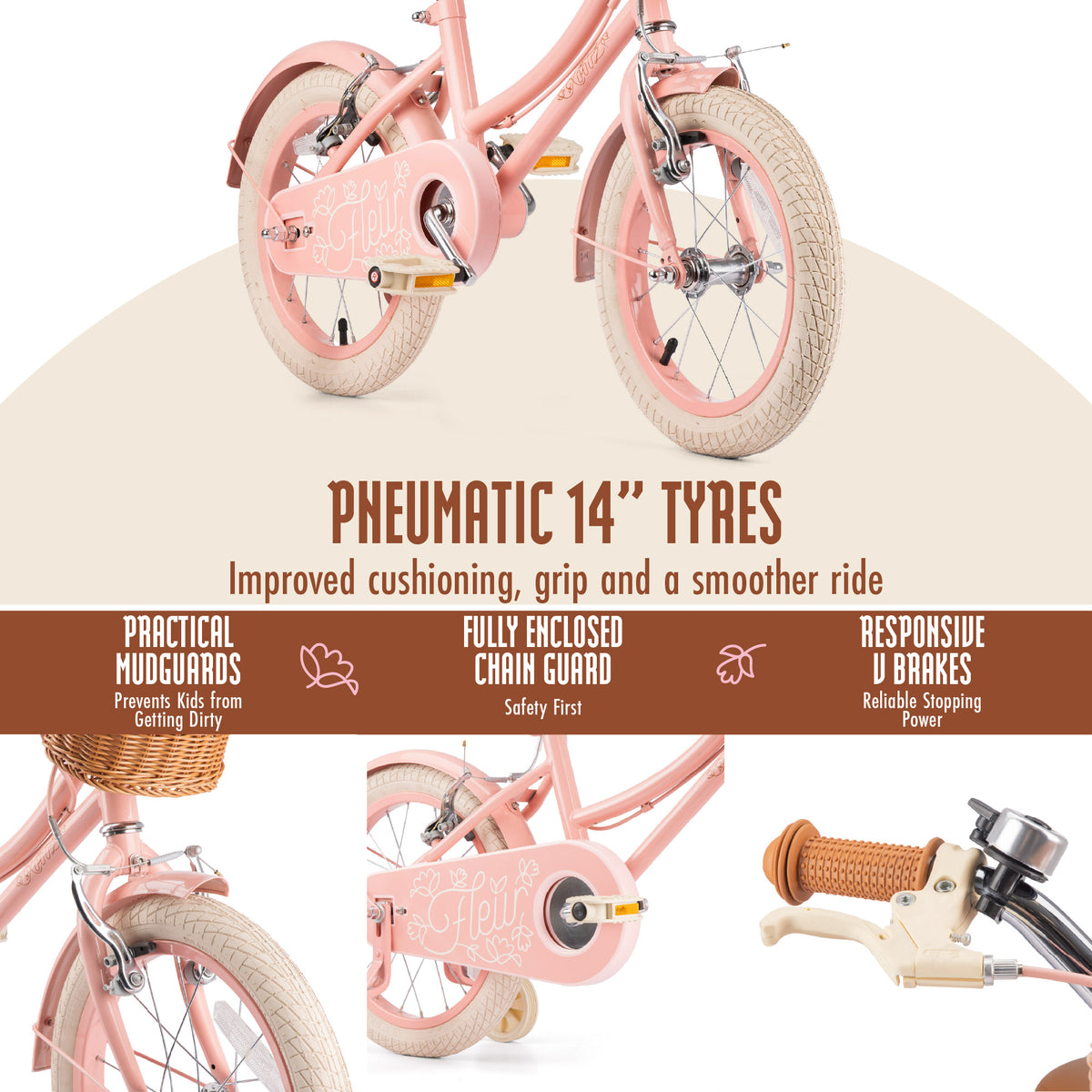 girls pink bicycle for 3+