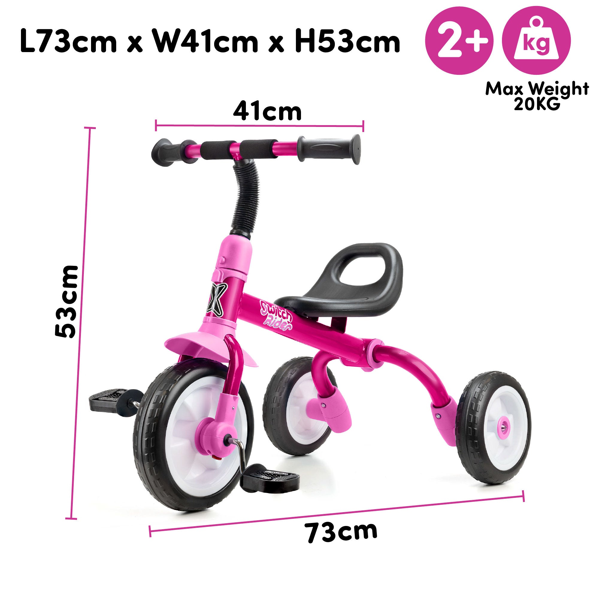girls pink trike