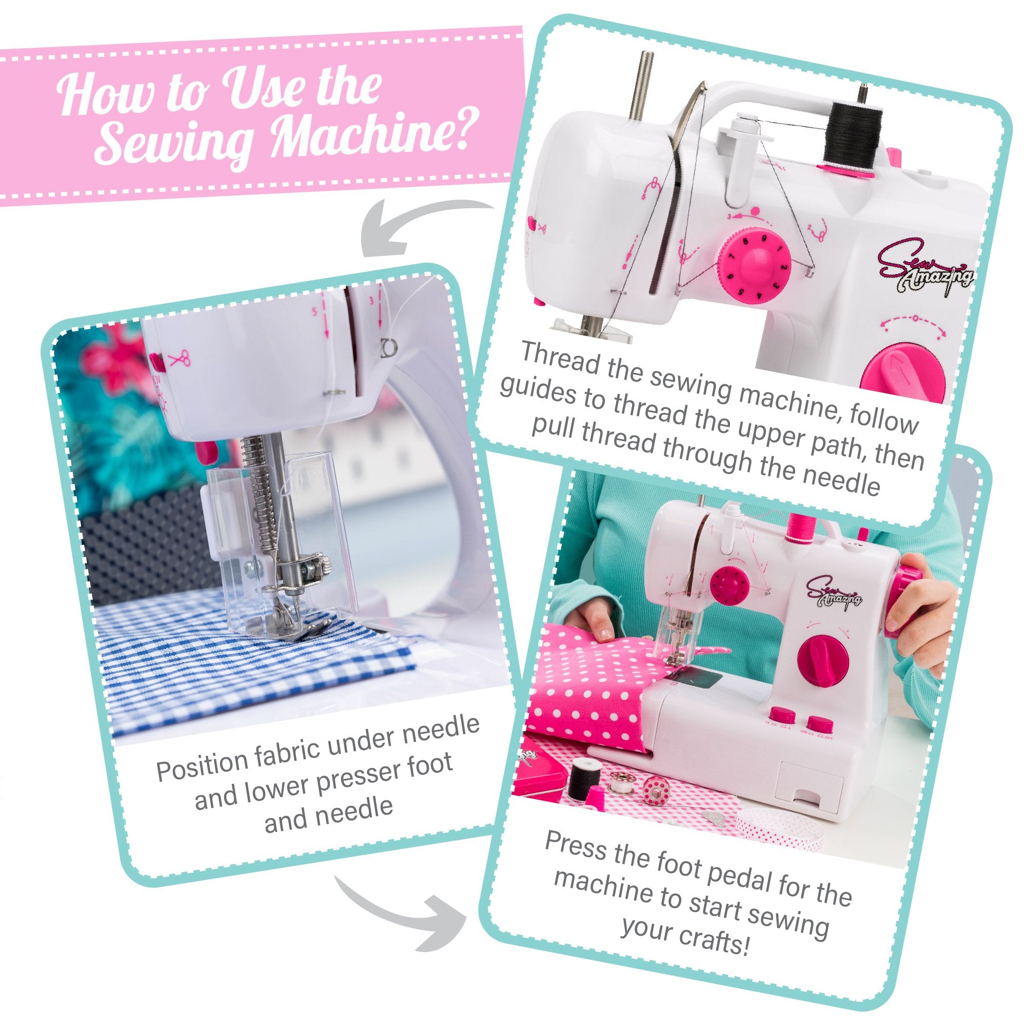 girls sewing machine