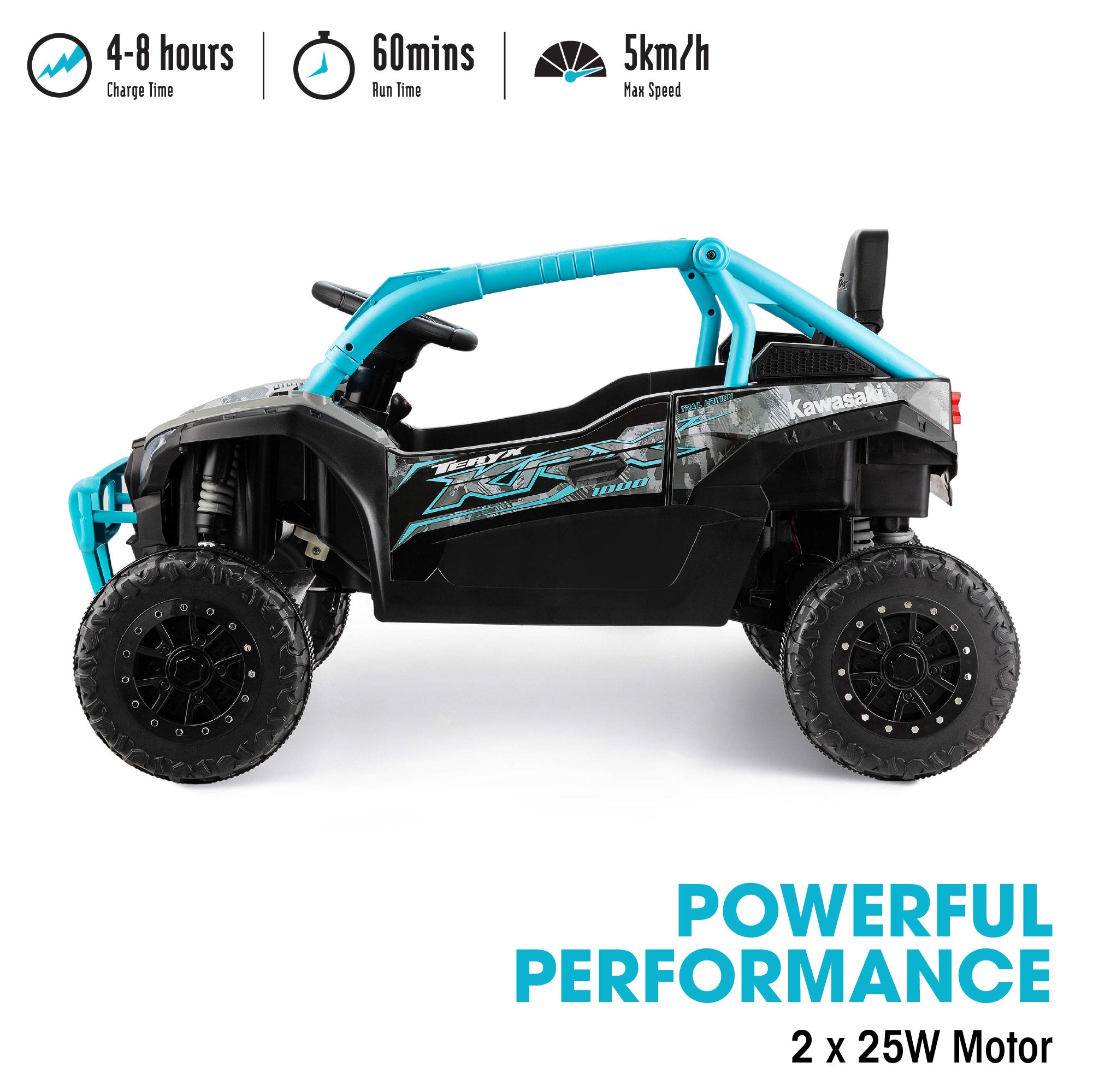 Xootz Kawasaki Teryx KRX Ride On 1000 & Blue - Ages 3+ | Toyrific