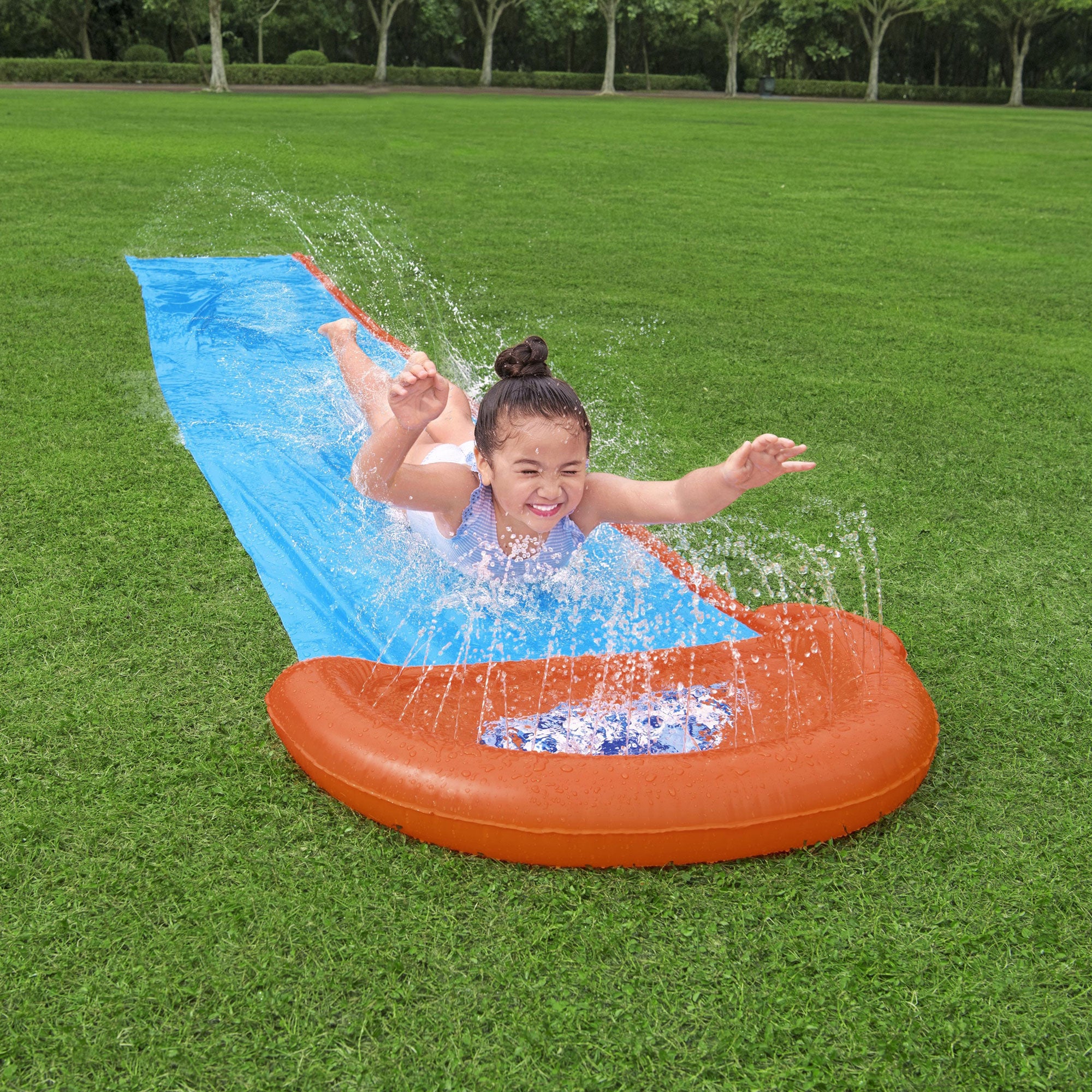 garden wet slide