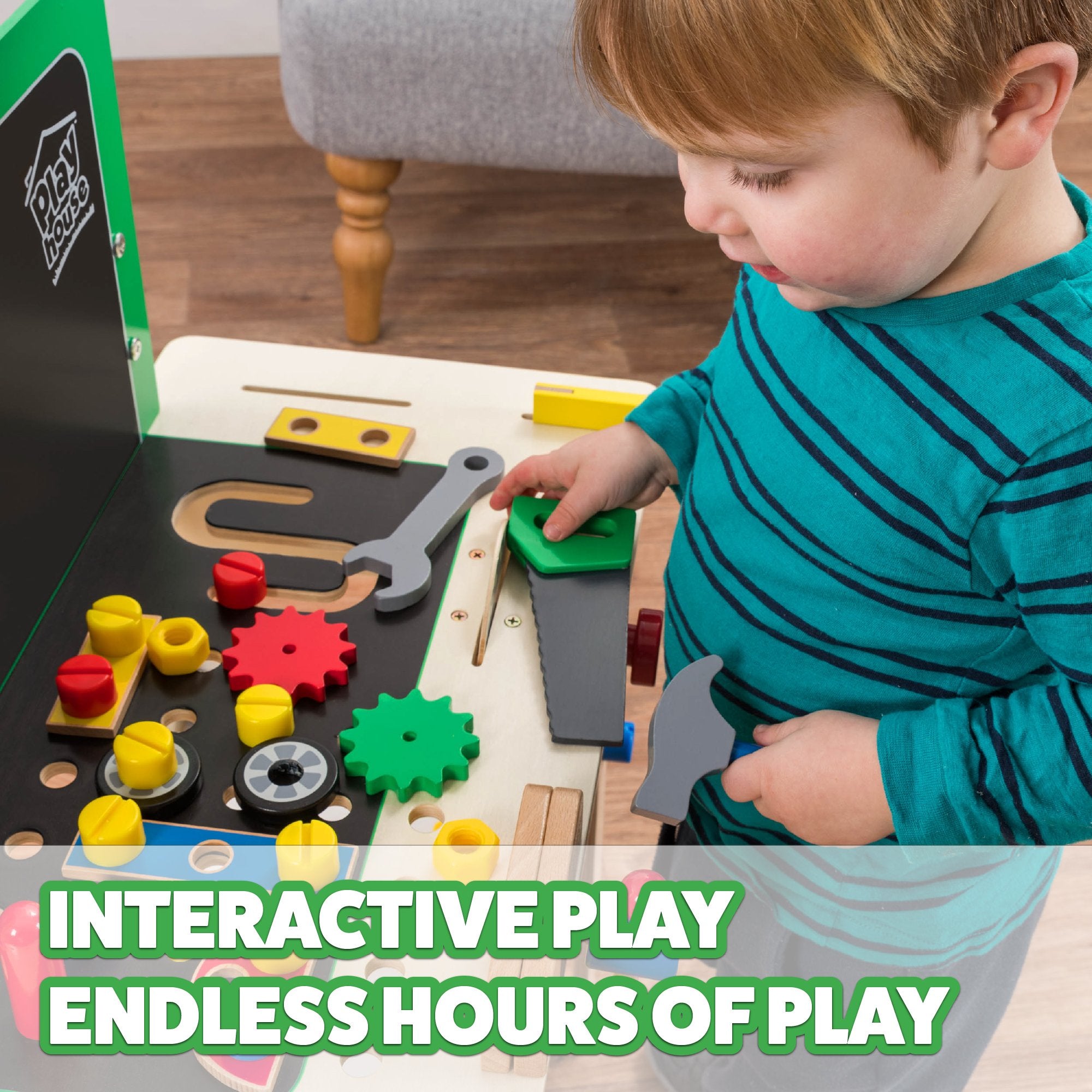kids wooden workbench