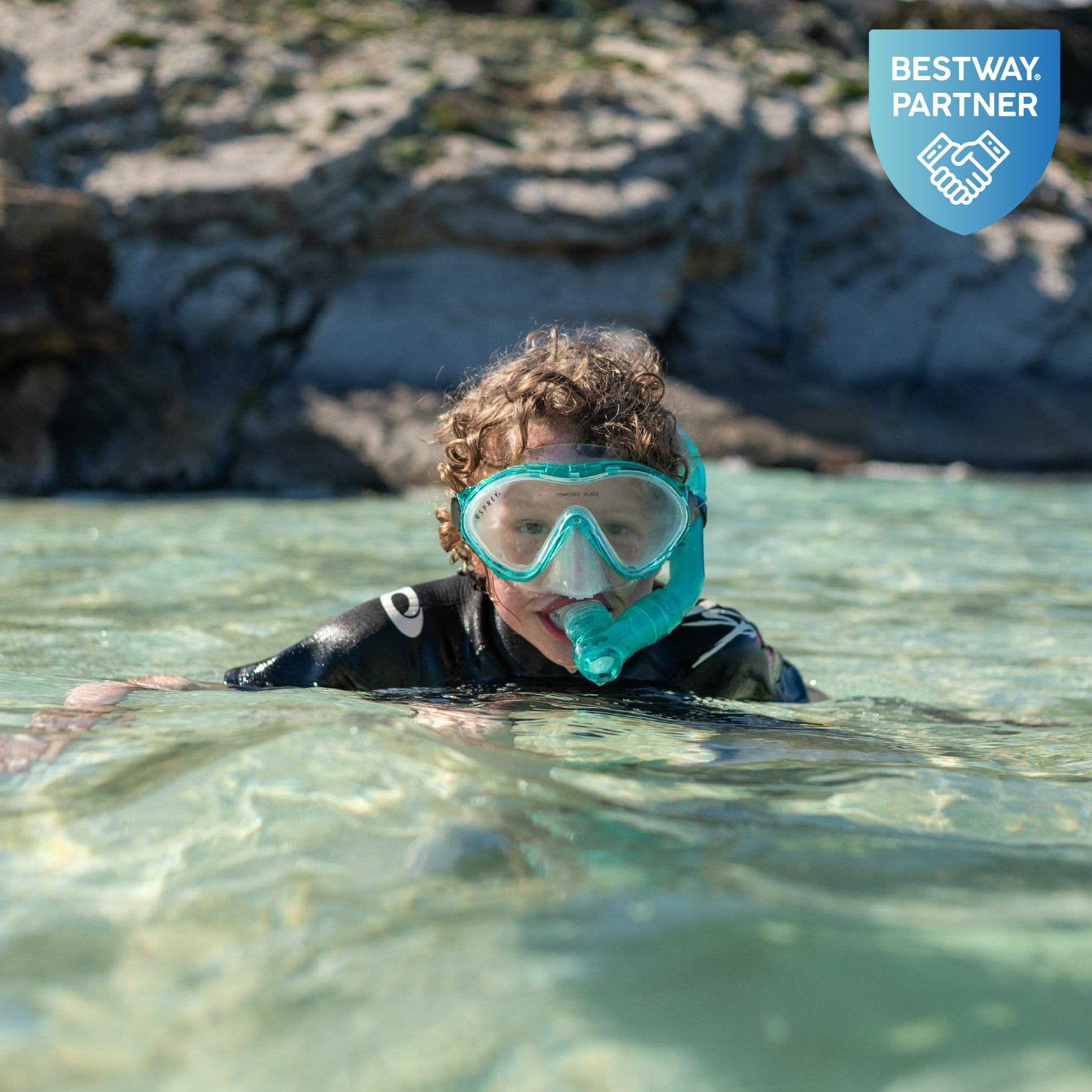 Osprey Junior Snorkel Set - Aqua