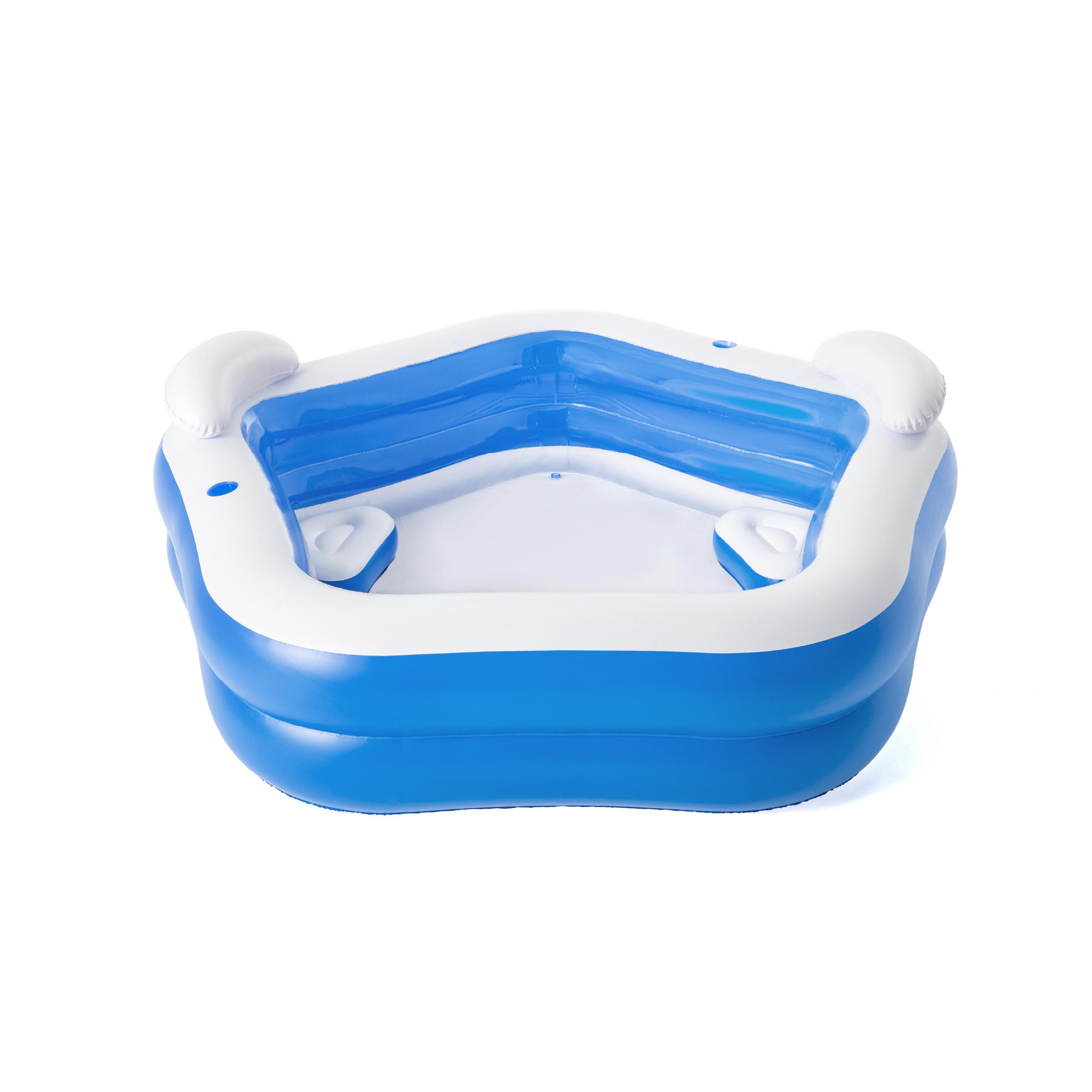 Inflatable Family Fun Pool with Seats & Cup Holders – Summer Ready ...