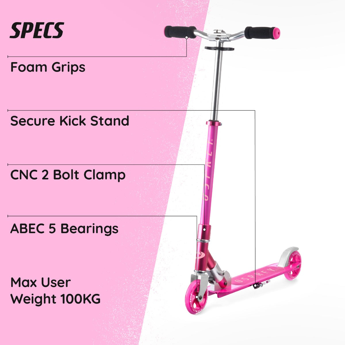 Girls’ scooter with foldable design