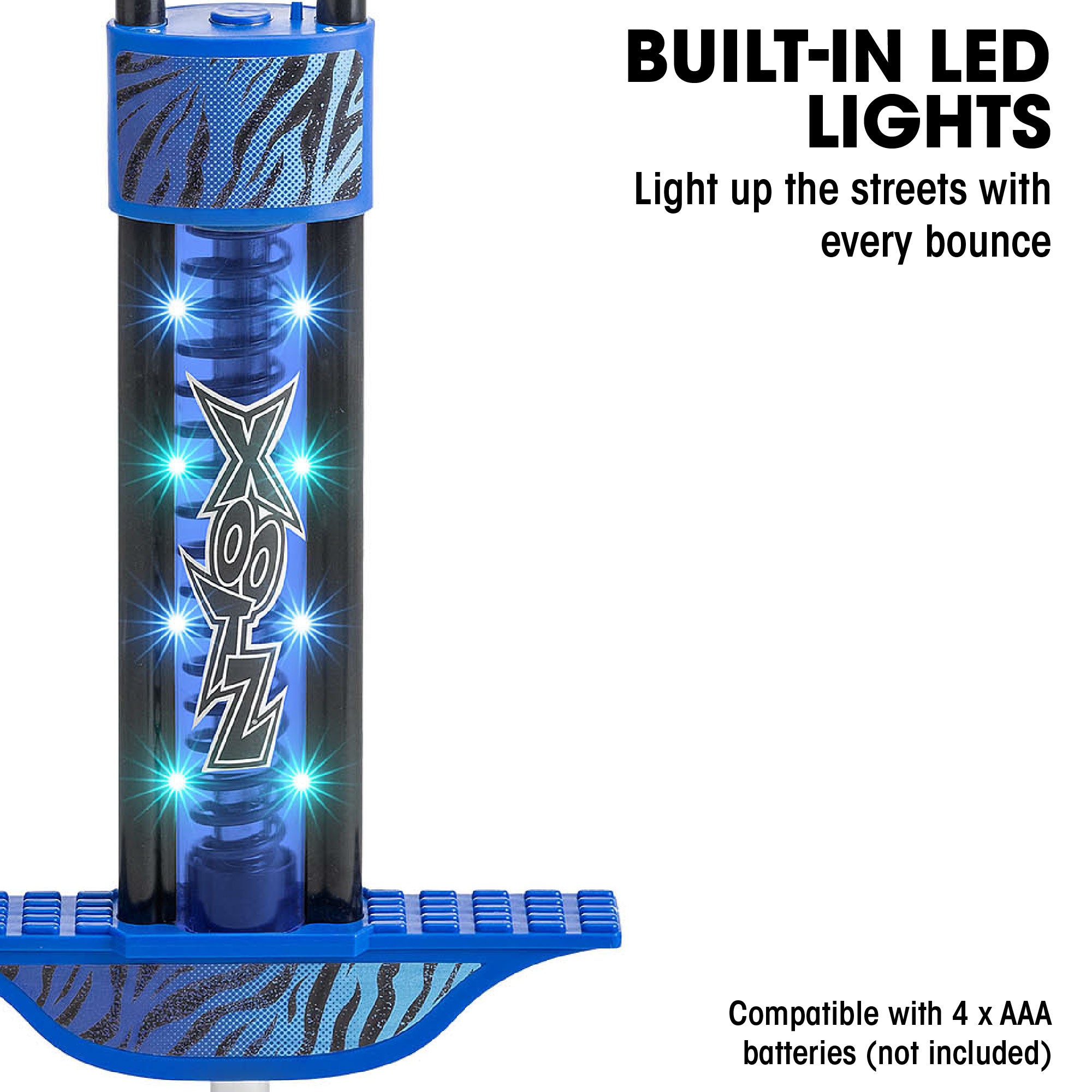 Pogo jump with built-in LED lights
