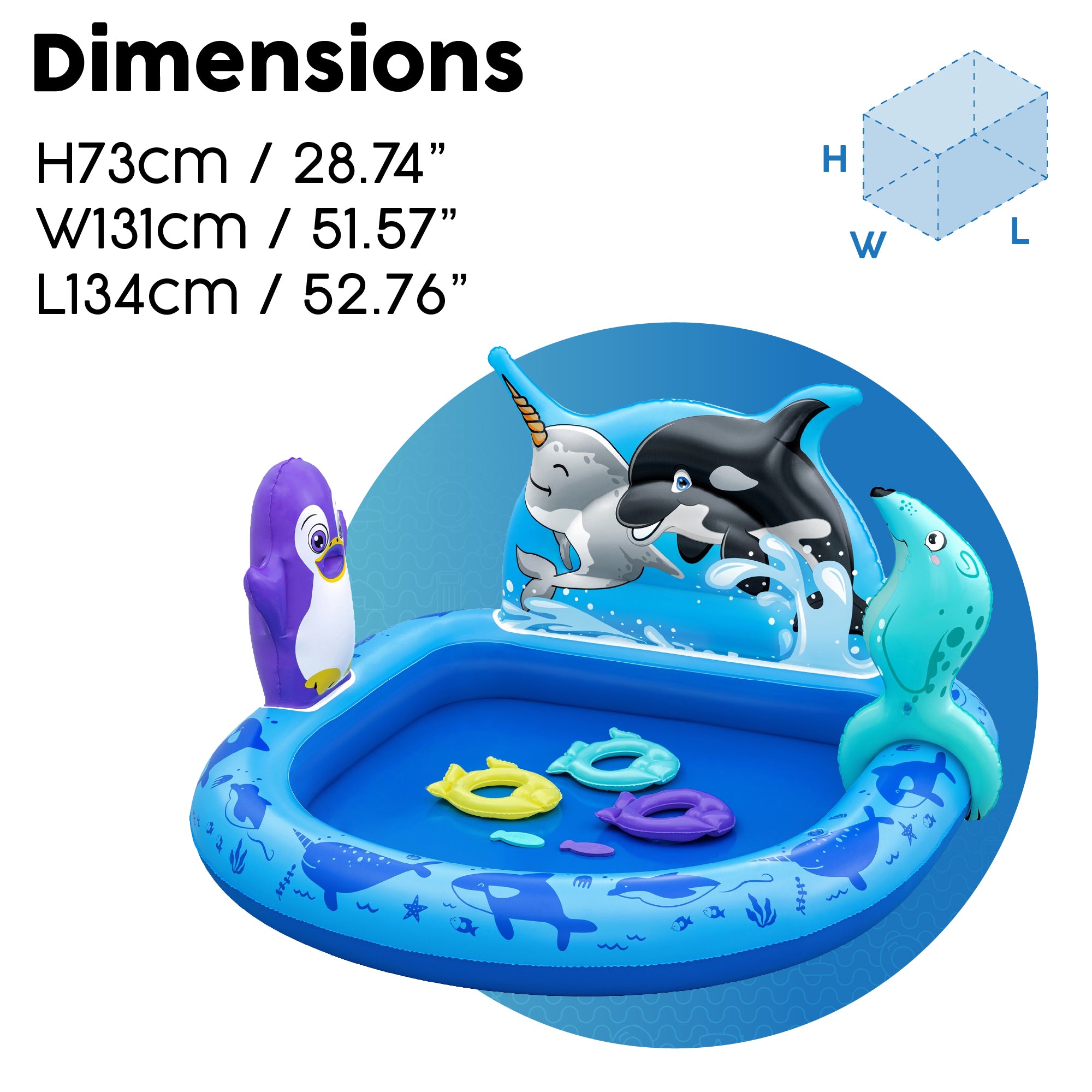  small inflatable paddling pool